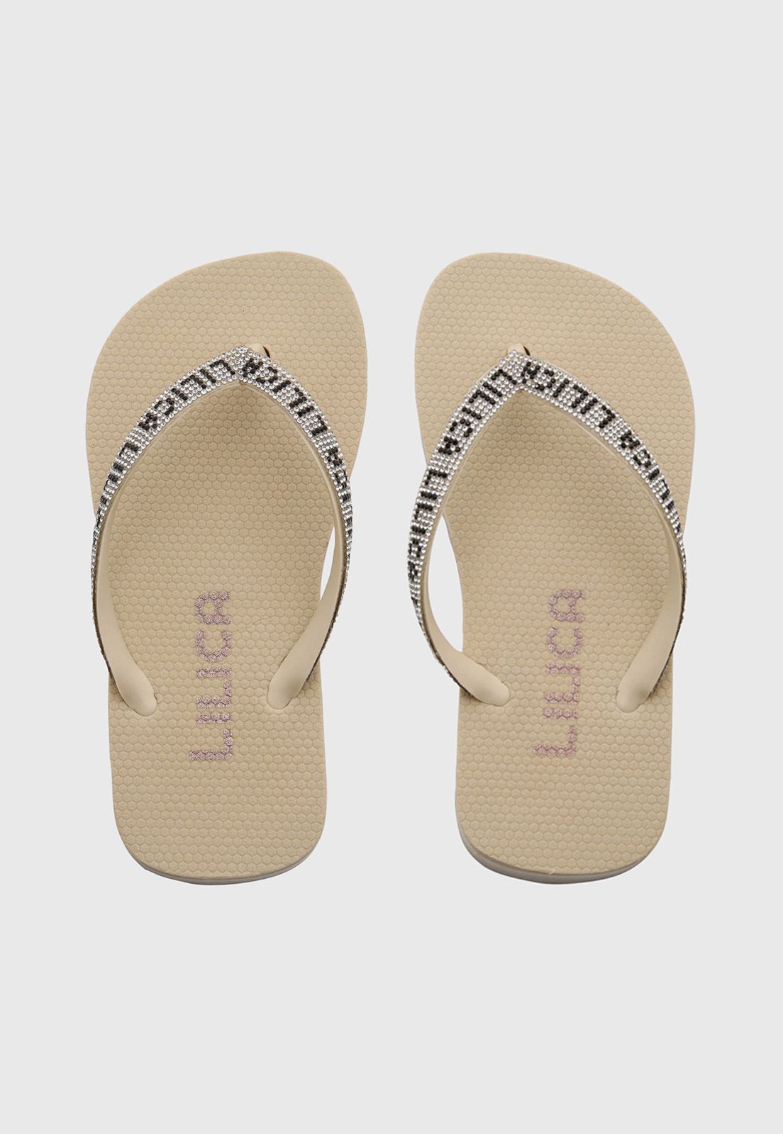Infantil - Chinelo Lilica Ripilica Tira com Strass Bege