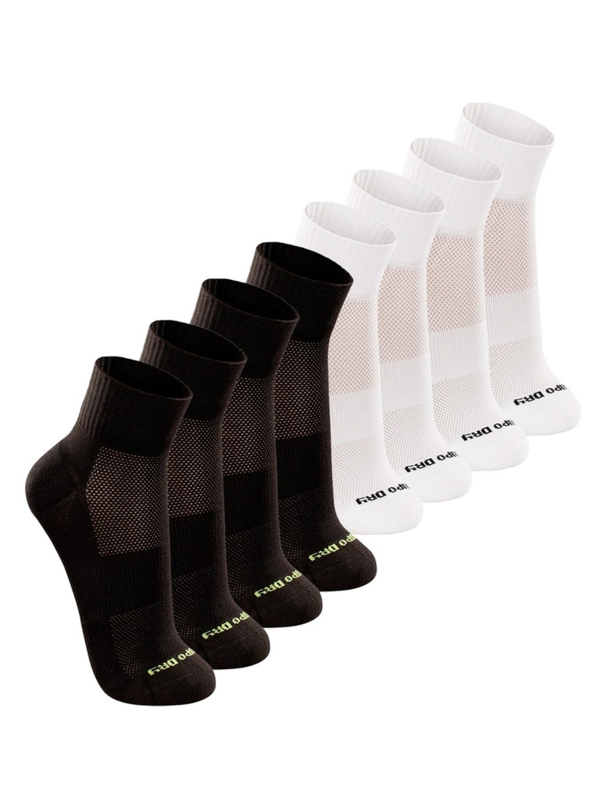 Kit com 8 Pares de Meias Esportiva Cano Médio Lupo 3360-002