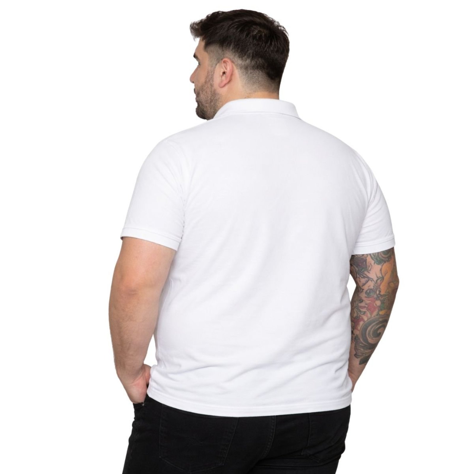 Camisa Polo Masculina Poliamida Elastano Premium Branco