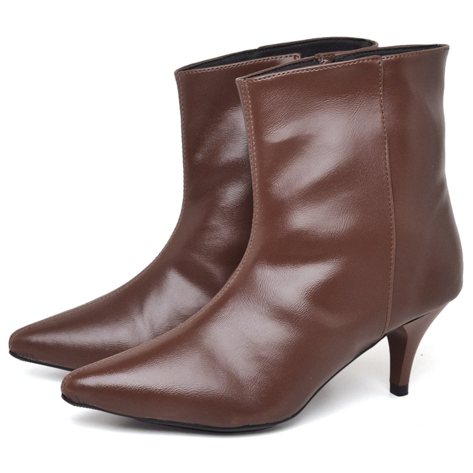 Bota Salto Kitten Heels Bico Fino Feminino DUBUY 1712FG