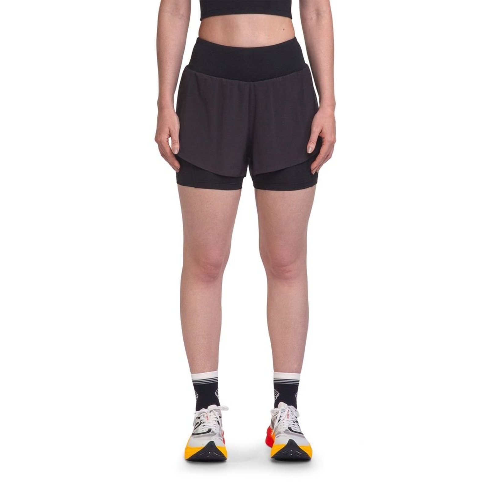 Shorts Corre Foco 2 em 1 3 Olympikus PP Preto