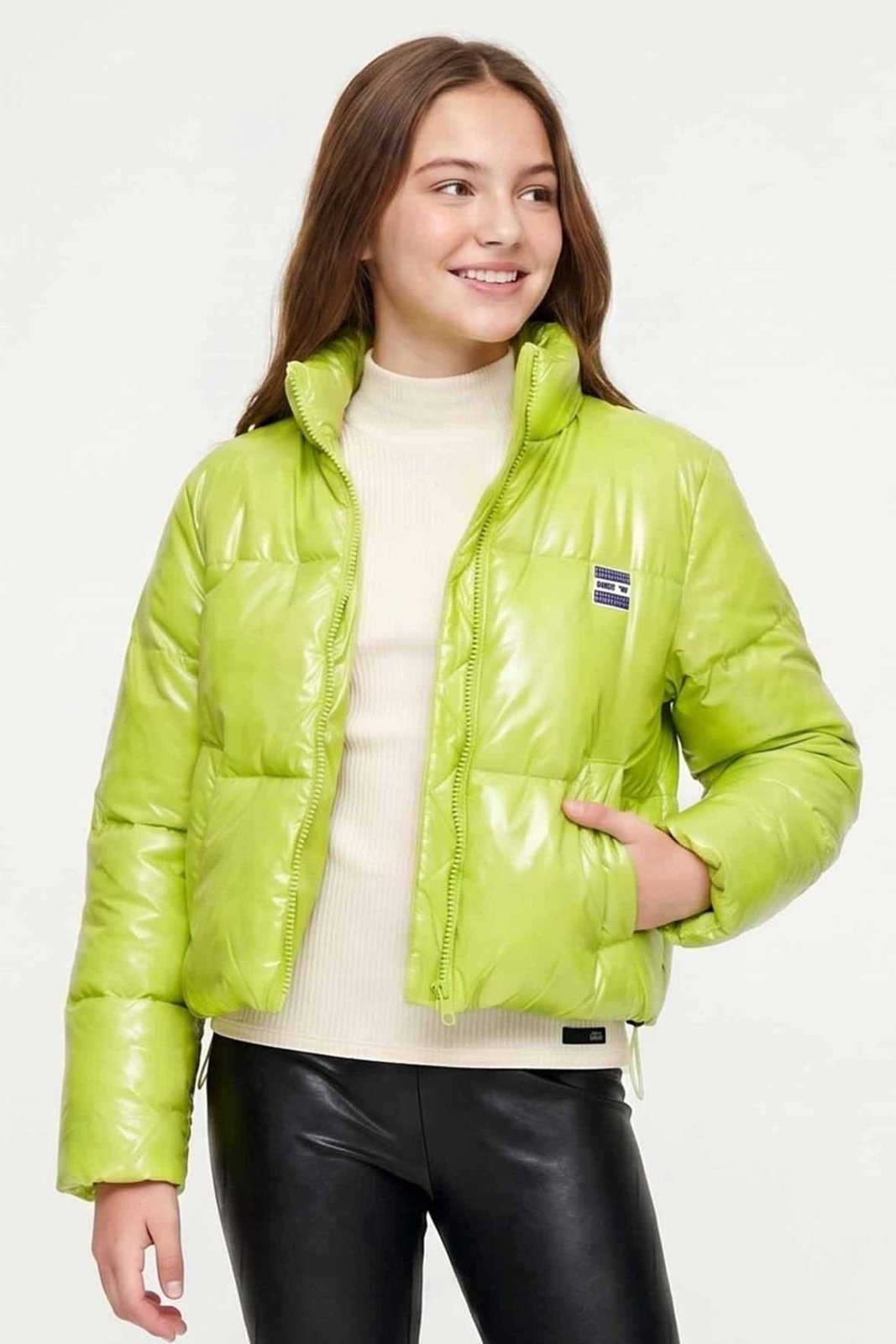 Infantil - Jaqueta Puffer Juvenil Menina Beats Verde