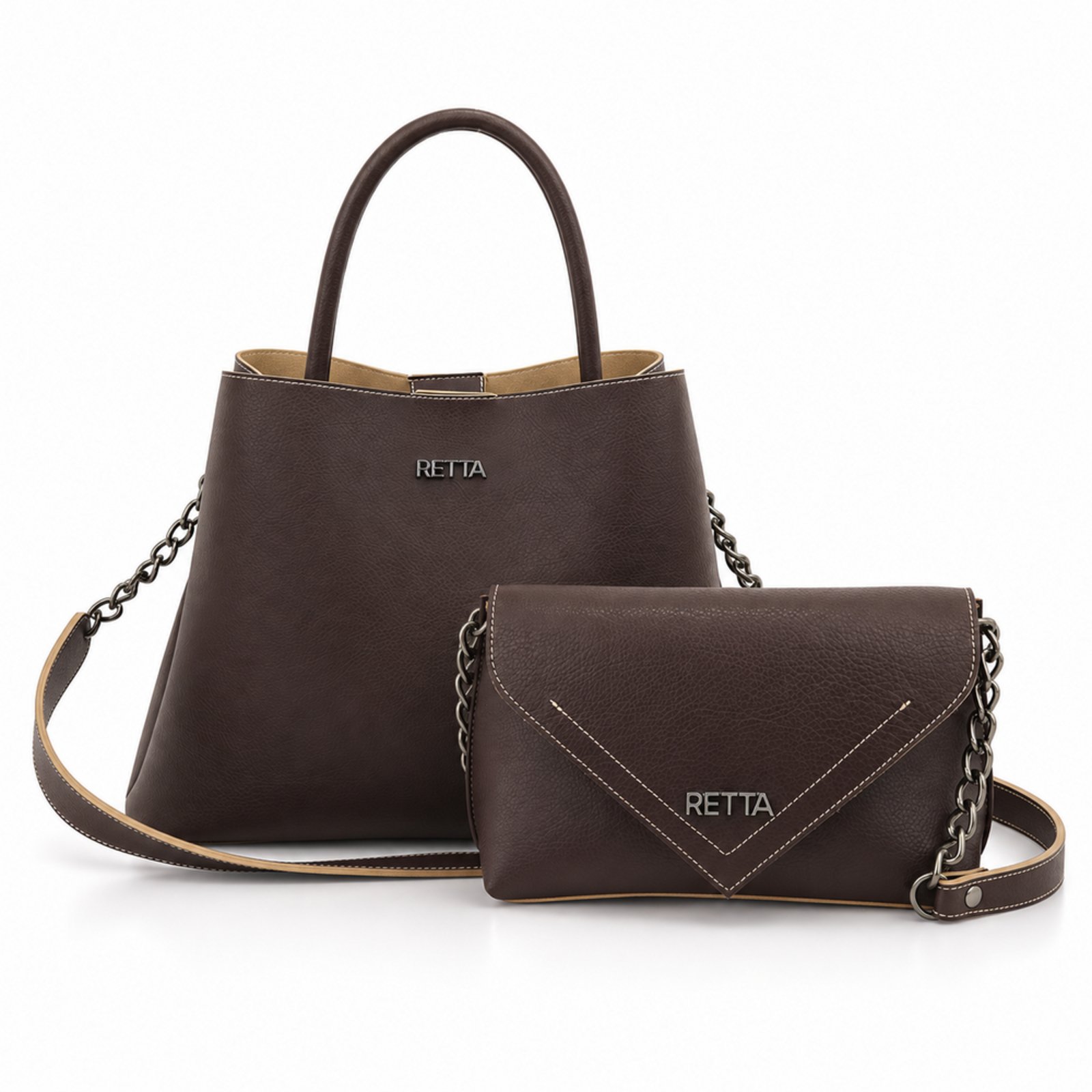 Kit 2 Bolsas Femininas Liz + Amália Média e Pequena