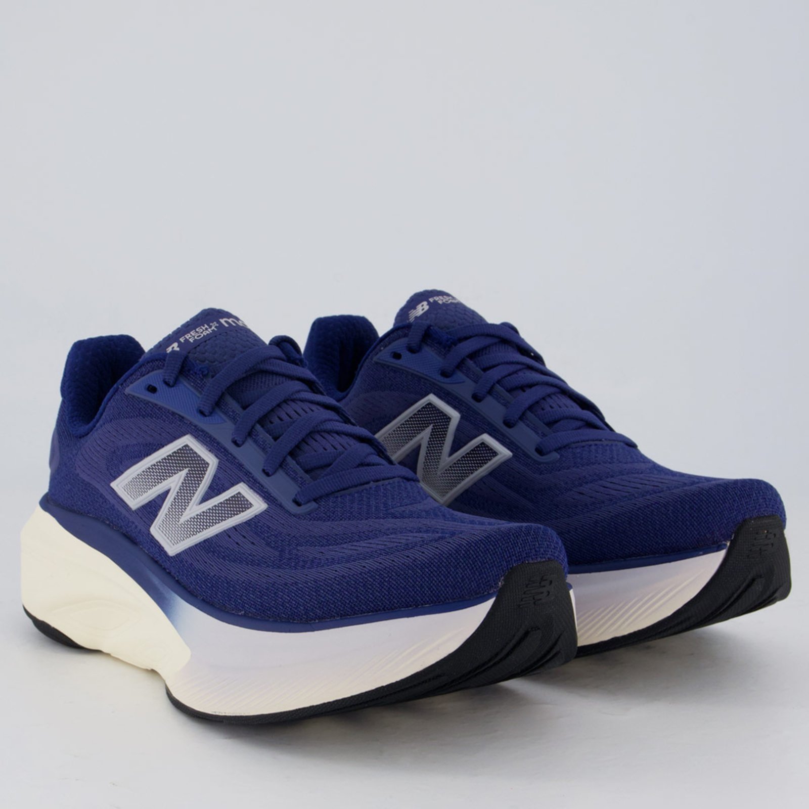 Vista 3 Tênis New Balance Fresh Foam X More V6 Feminino Roxo azul New Balance azul
