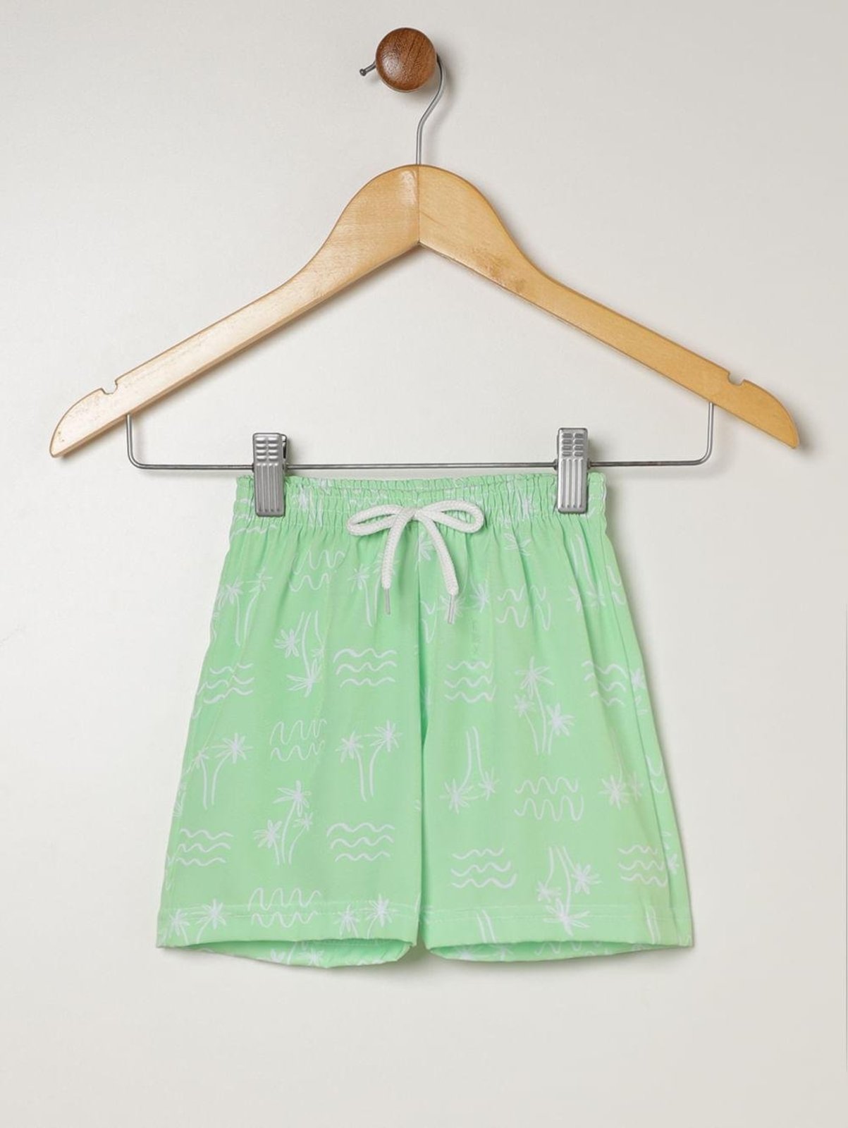 Infantil - Bermuda Estampada Para Menino - VERDE