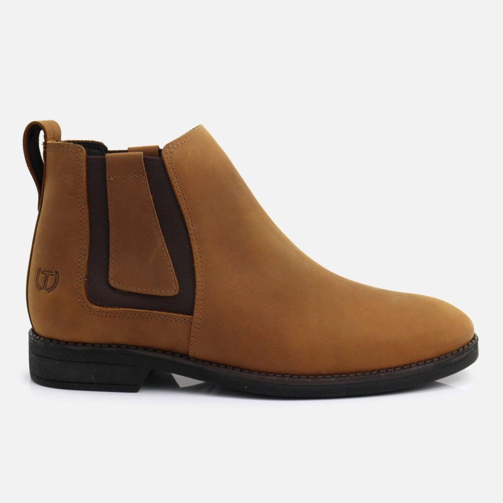 Botina Masculina Couro Legítimo Ultra Resistente Conforto Extremo Solado Antiderrapante Durabilidade Máxima Mostarda