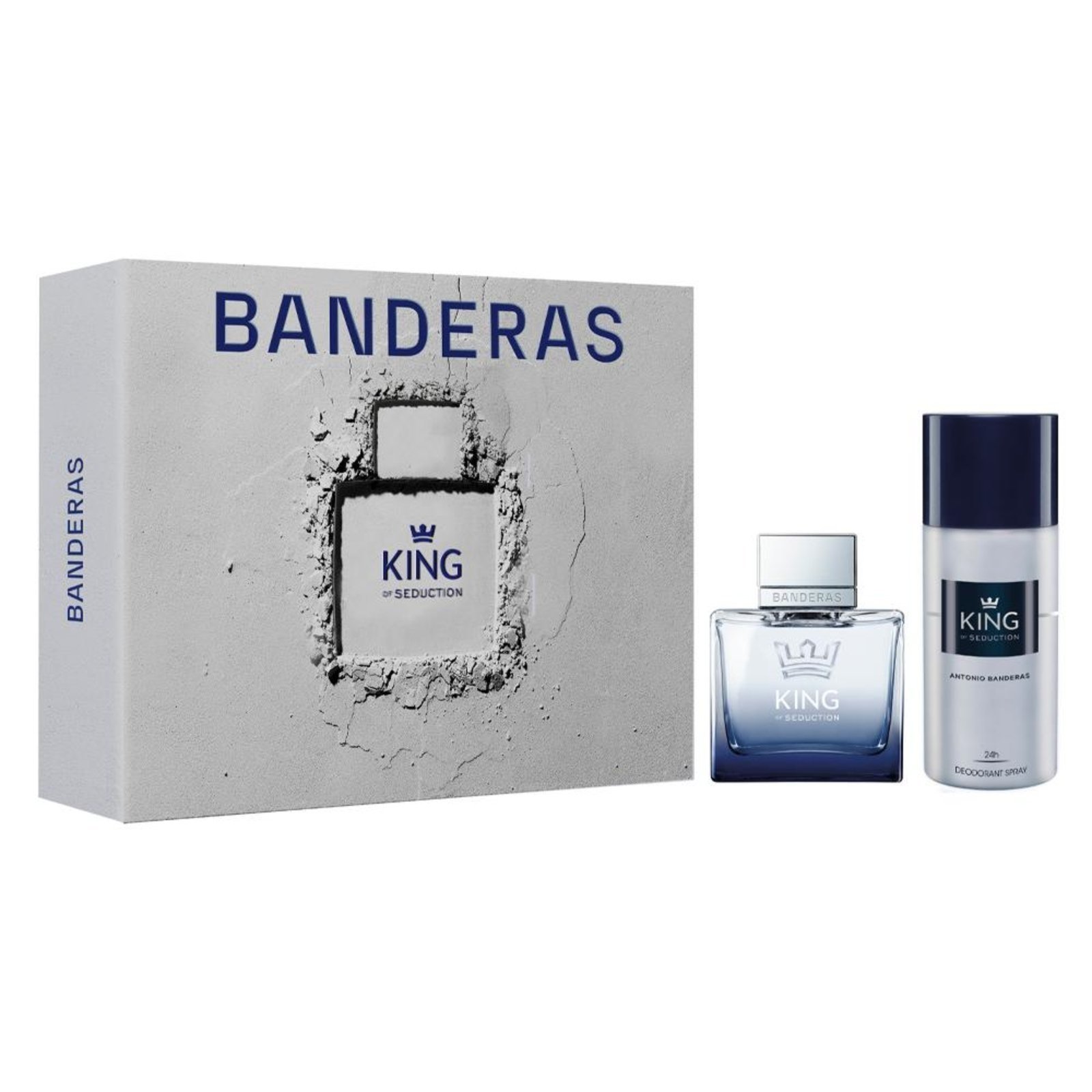 Vista 2 Kit Coffret Banderas King Of Seduction Perfume Masculino Eau de Toilette 100ml + Deo 150ml incolor Banderas incolor