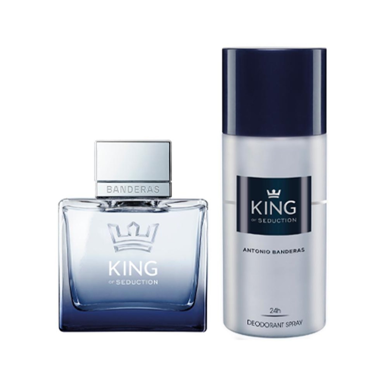 Vista 3 Kit Coffret Banderas King Of Seduction Perfume Masculino Eau de Toilette 100ml + Deo 150ml incolor Banderas incolor