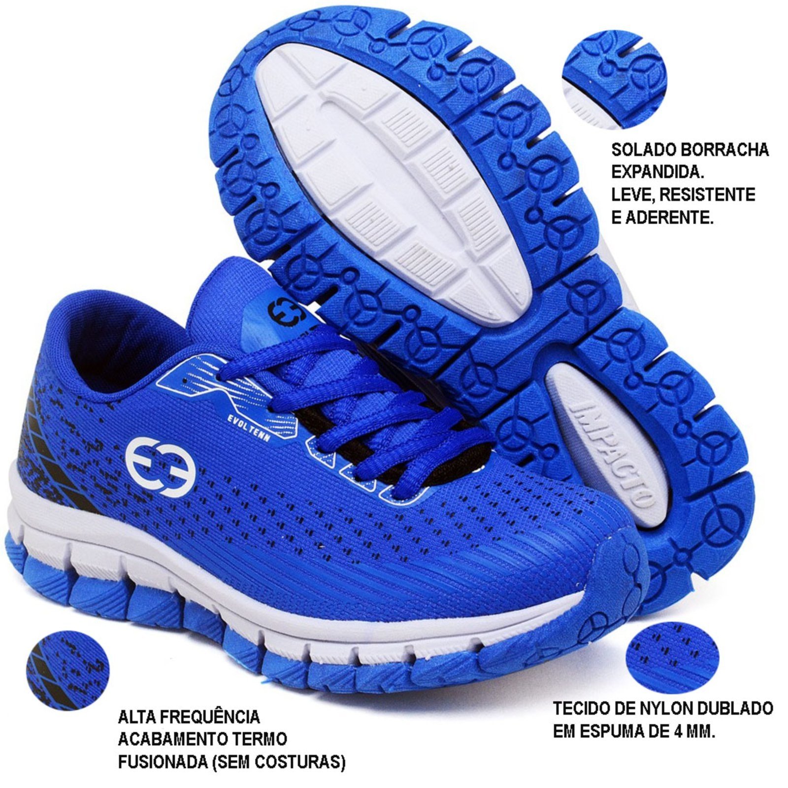 Infantil - Tênis Masculino Evoltenn Impacto Azul