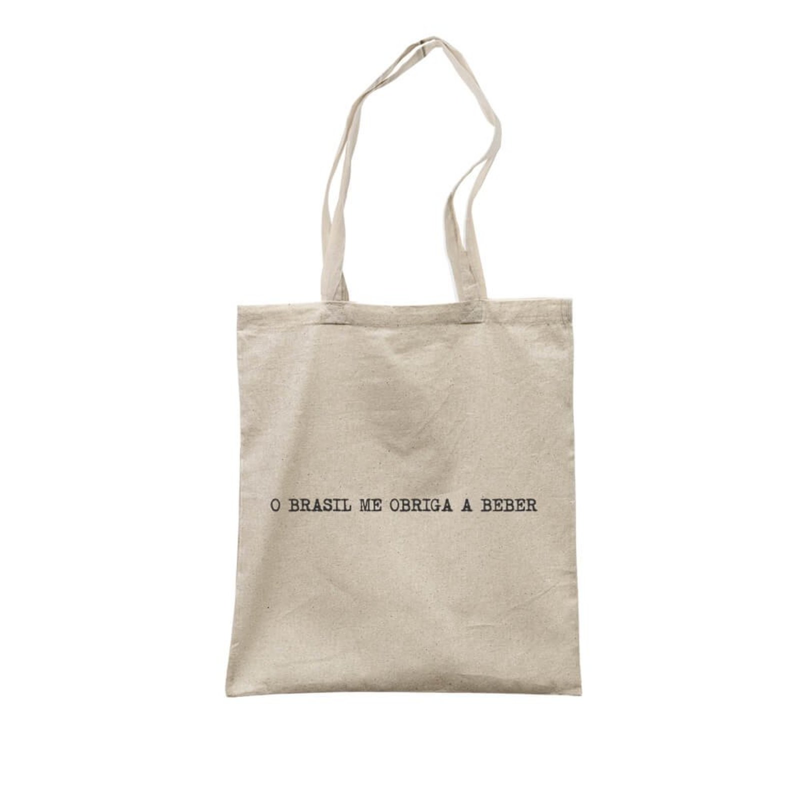 Ecobag O Brasil Me Obriga A r - Bege - Casual - Studio Geek