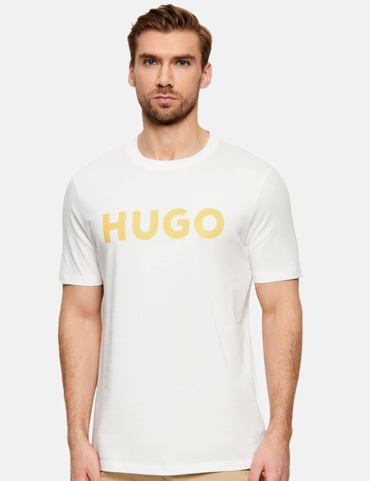 Camiseta Hugo Boss Masculina Regular Dulivio 103 Branco