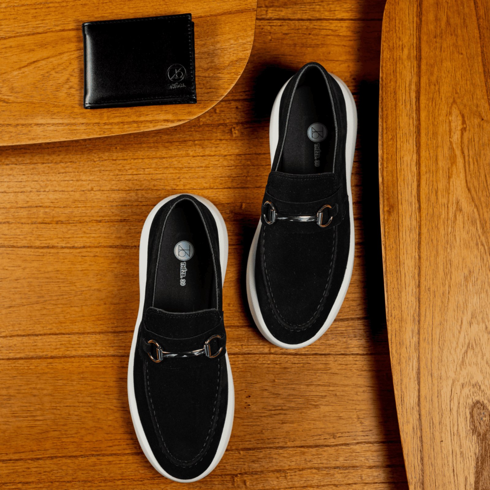 Mocassim Masculino Camurça Aquiles Conforto Premium Solado Leve Trabalho Eventos Social + Carteira