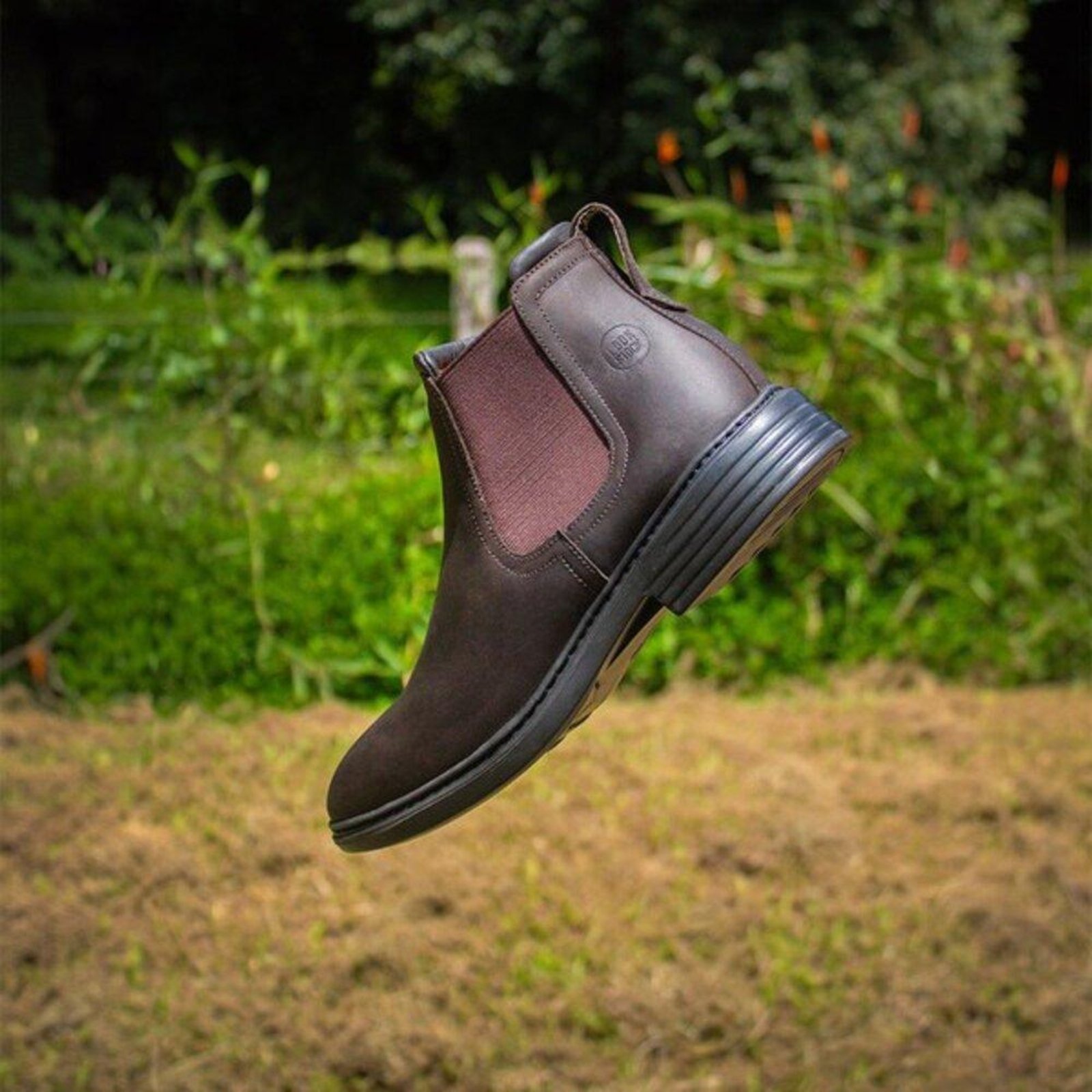 Bota Couro Chelsea Look Stock Confort Lançamento Exclusivo Café