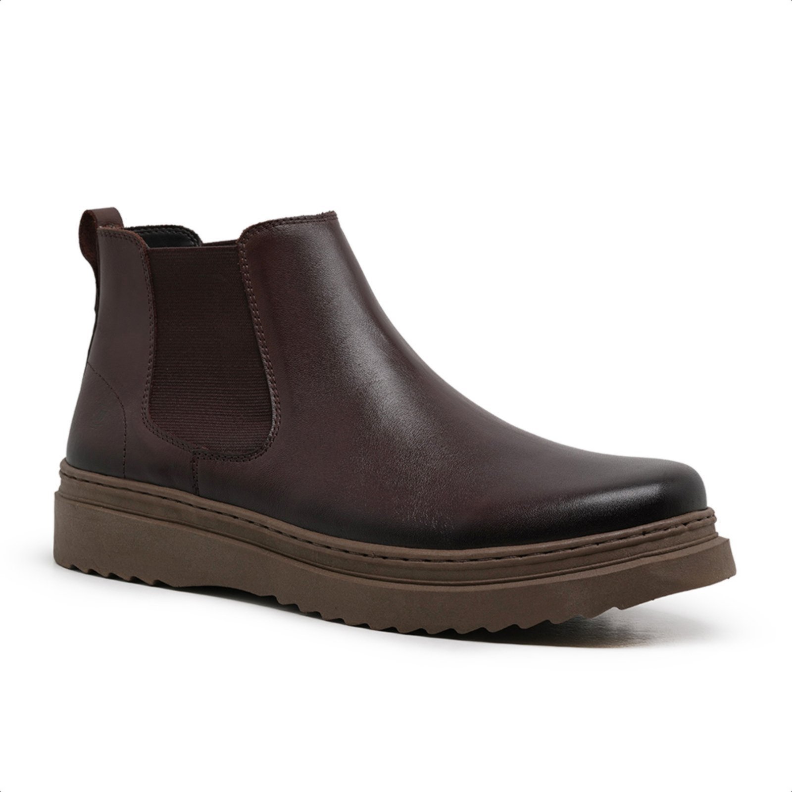 Bota Chelsea Casual Masculina Malbork Couro Mogno 2505_21M