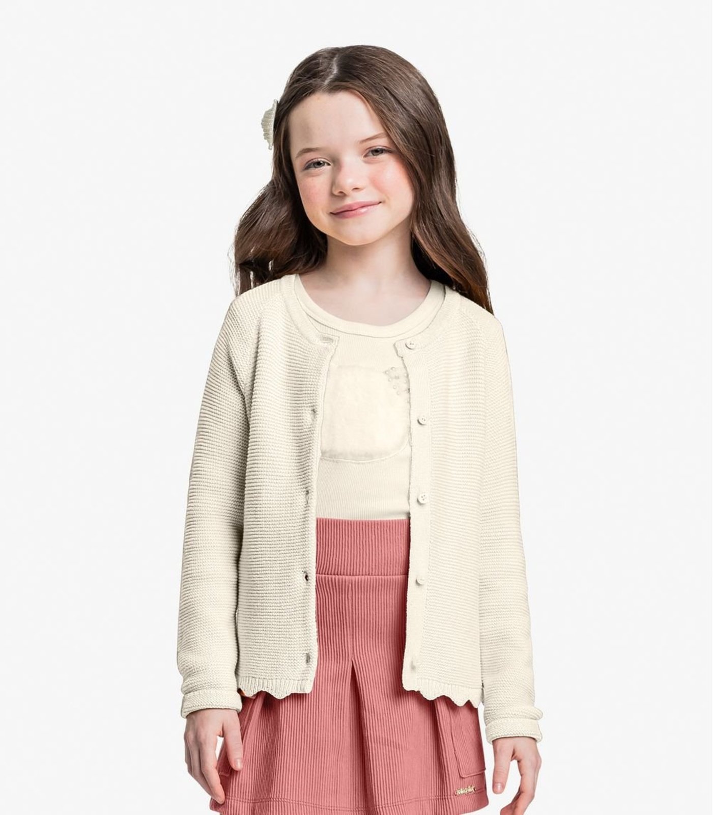 Infantil - Cardigan Tricot Trick Nick Bege