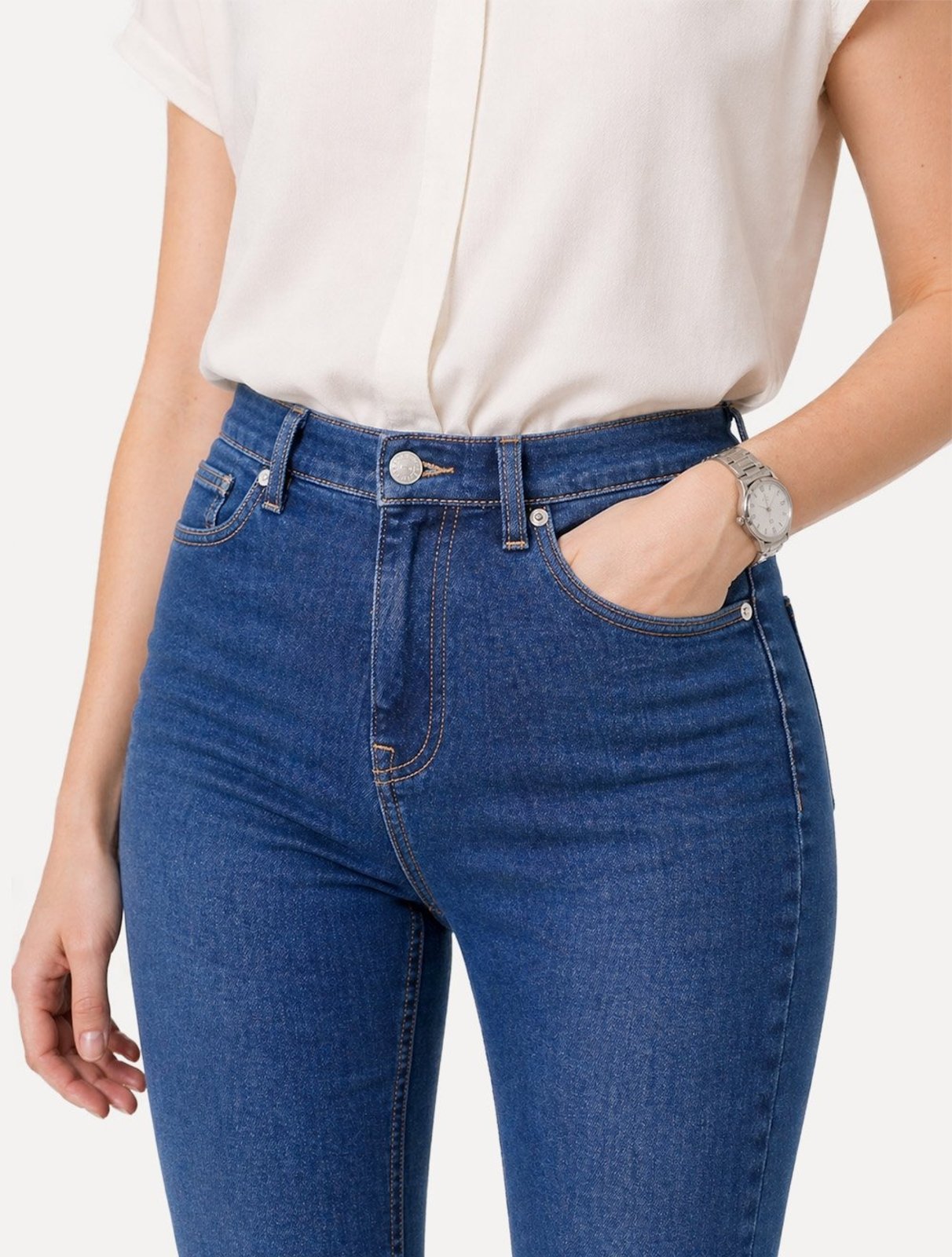 Calça Levis Jeans Feminina 721 Skinny High Rise Azul Marinho