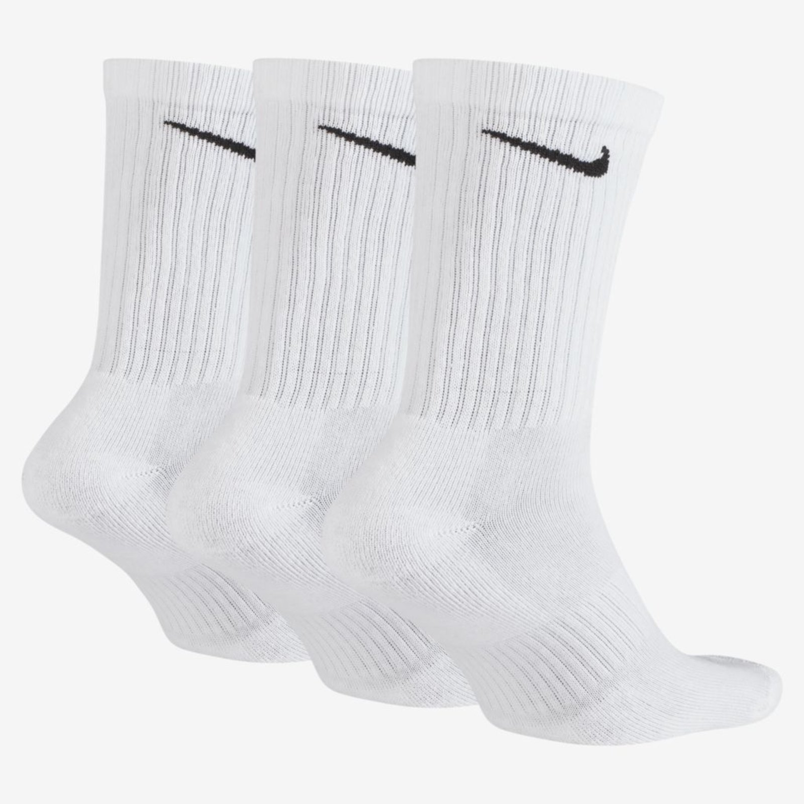 Vista 3 Meia Nike Everyday Cushion Crew 3 pares branco Nike branco