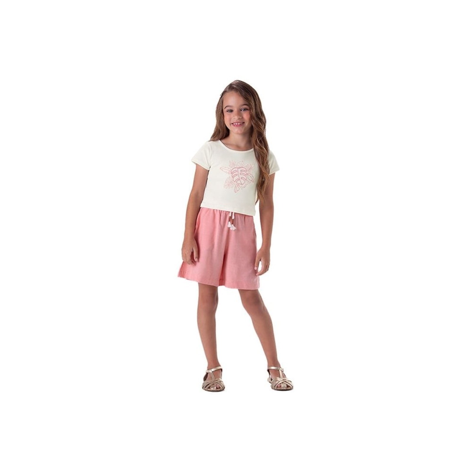 Infantil - Conjunto Curto Tropical Menina Marisol
