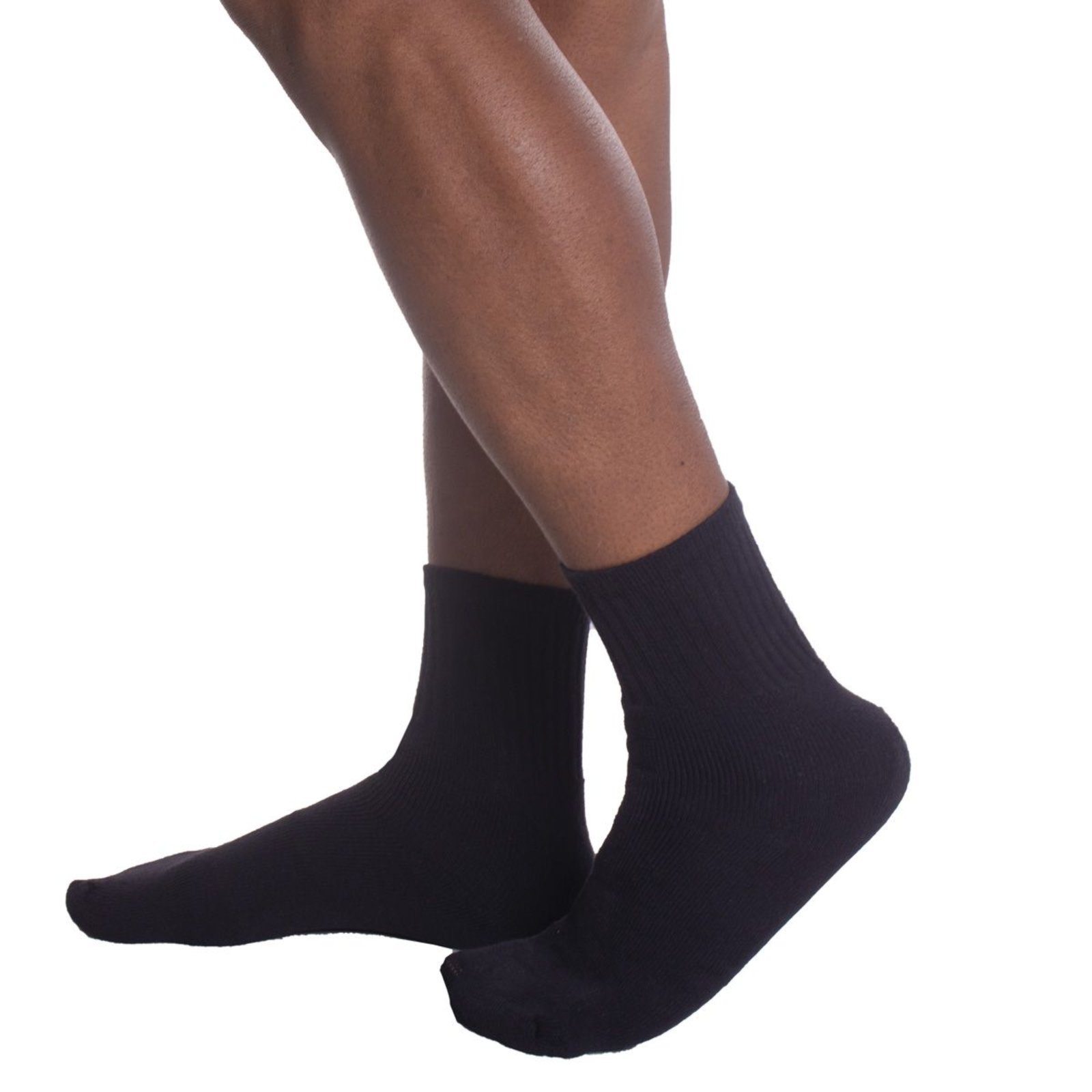 KIT com 3 pares de meias esportiva cano longo Selene