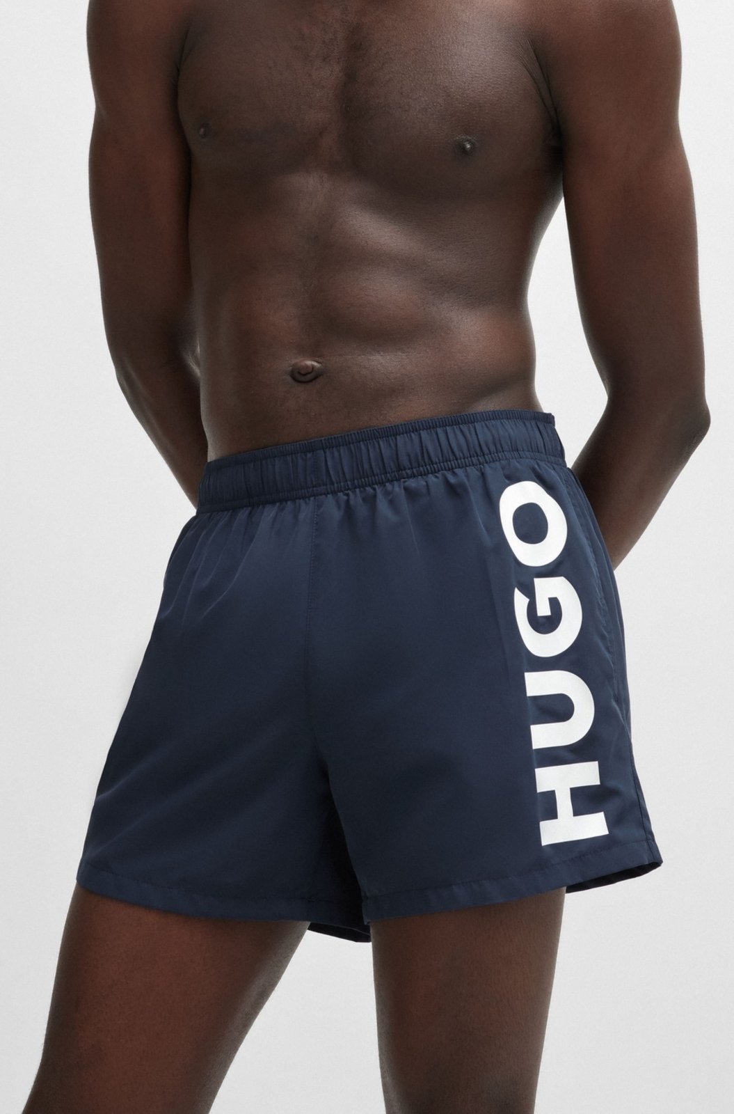Vista 3 Shorts de banho com estampa de logo em tecido de secagem rápida EP - XS HUGO azul HUGO azul