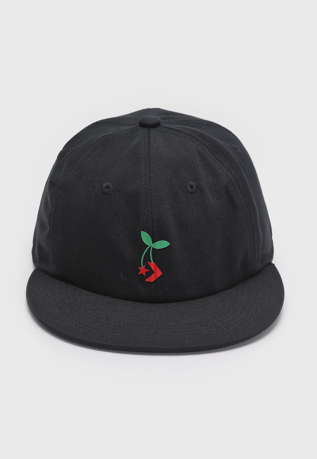Vista 2 Boné Unissex Converse 6 Panel Baseball Cap Preta Converse preto