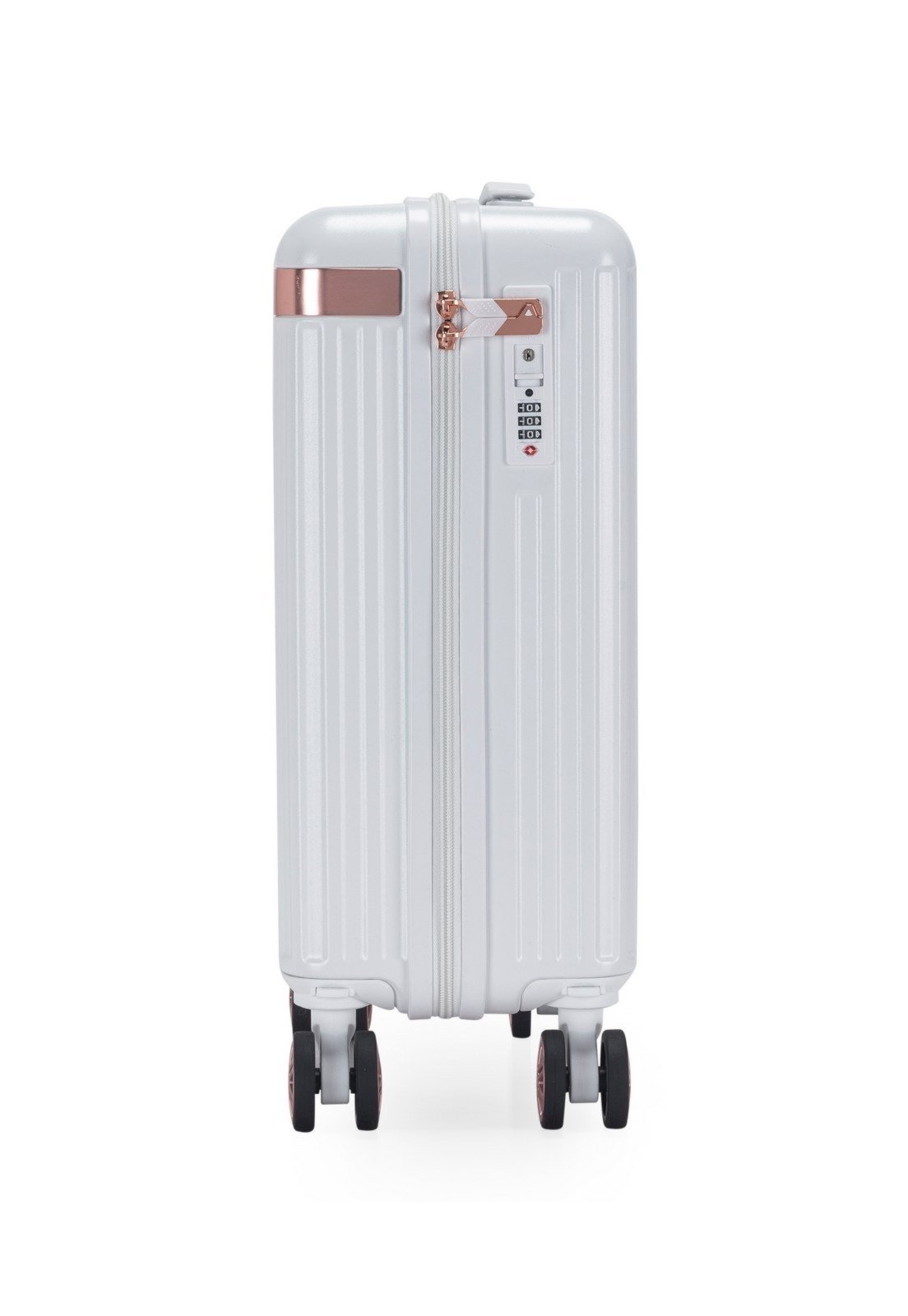 Vista 3 Mala De Bordo Cavalera Média Resistente Viagem P Casual Moderna Feminina Espaçosa branco Cavalera branco