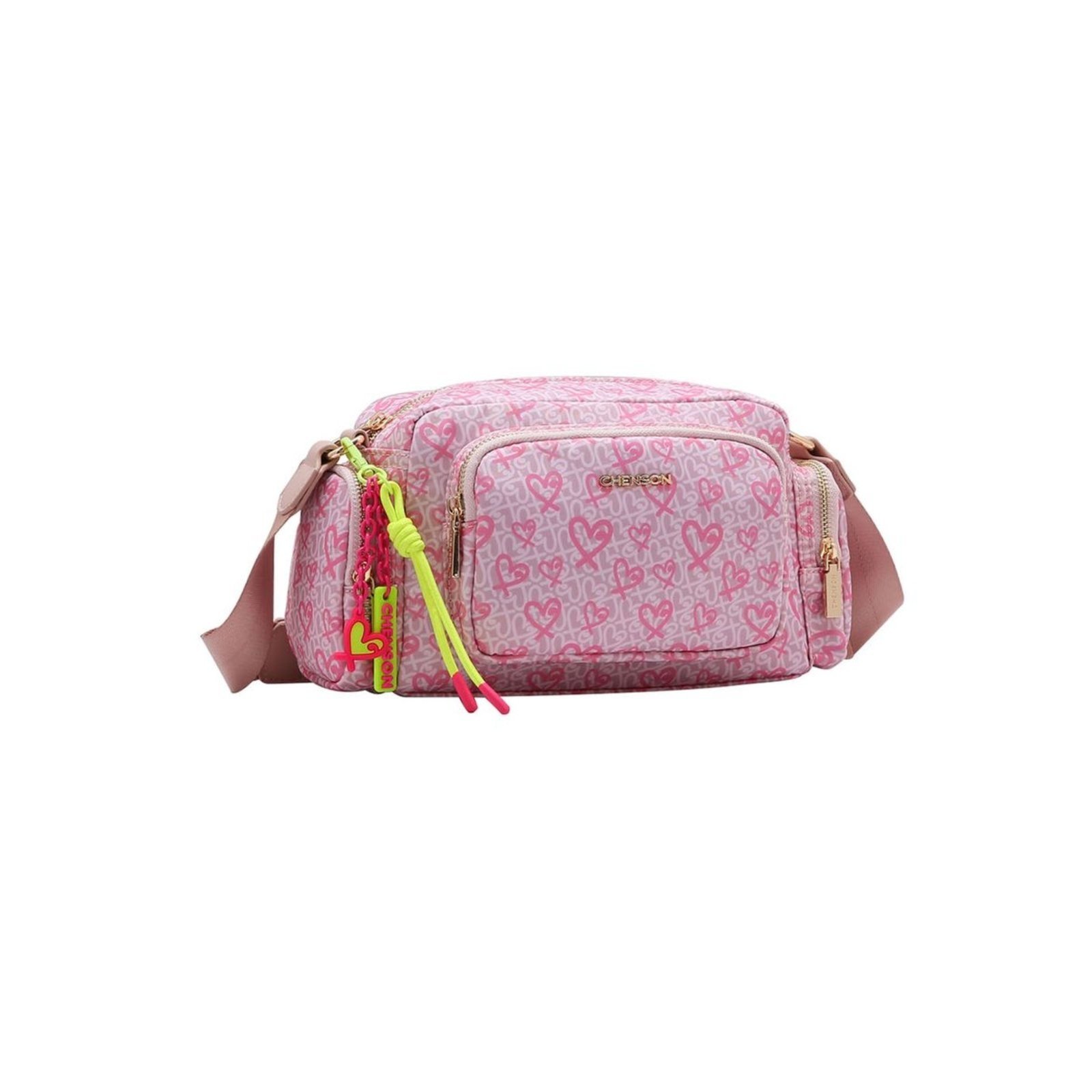 Bolsa Feminina Chenson Heart Rosa 3784774