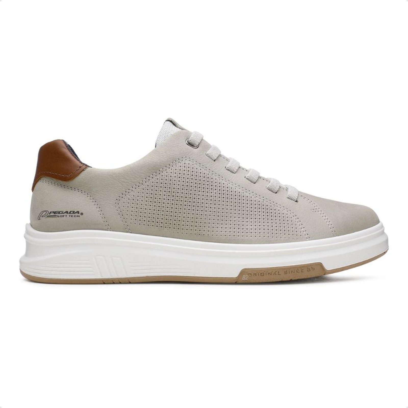 Sapatênis Pegada Trace Casual Masculino Cinza
