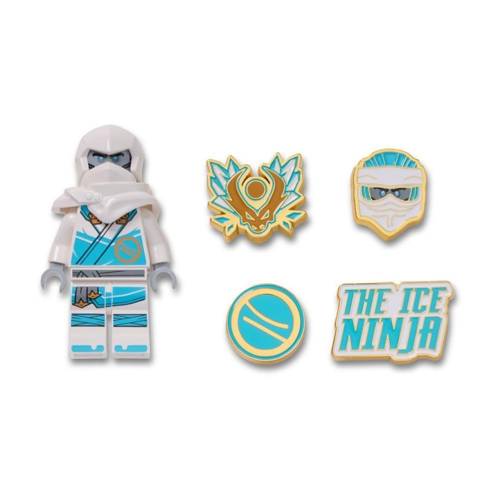 Infantil - Jibbitz™ Lego Ninjago Zane Pack com 5 Peças Único Branco