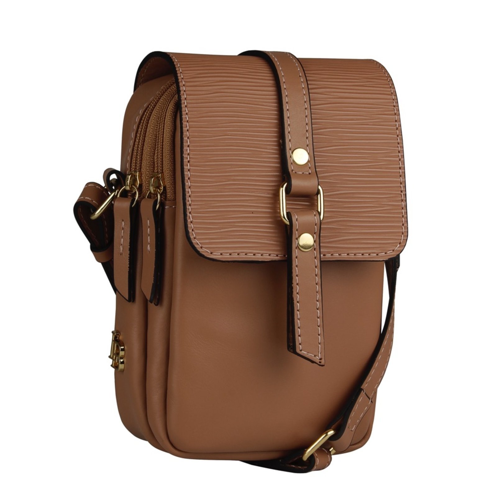 Bolsa Pequena Clair Linea Bella 5562 Aura Marrom Claro