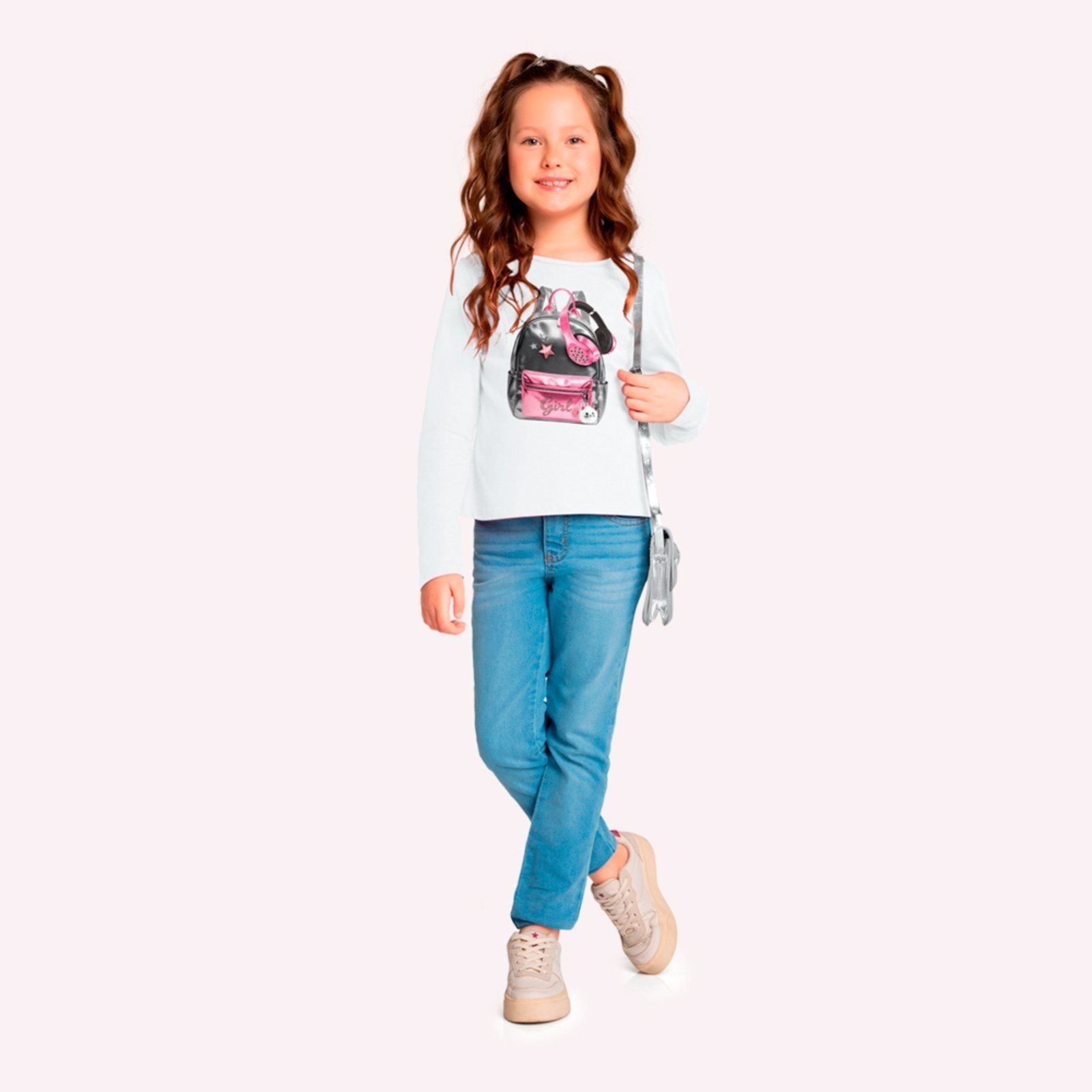Infantil - Blusa Menina em Algodão Kyly