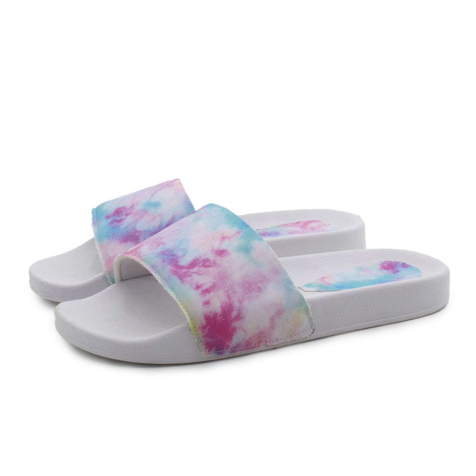Chinelo Slide Tie Dye Verde Tellini Store Feminino
