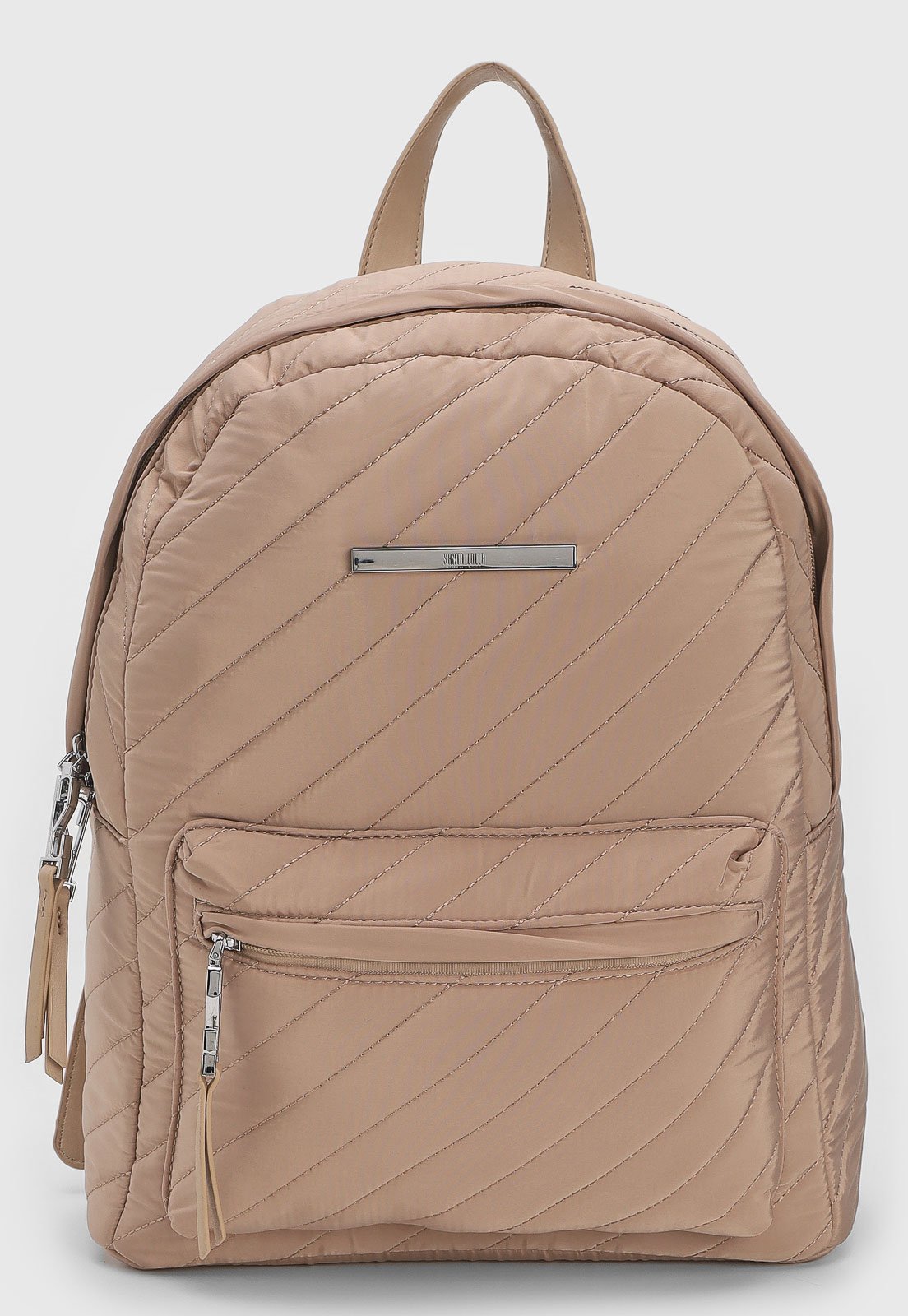 Mochila Feminina Santa Lolla Matelassê Nude