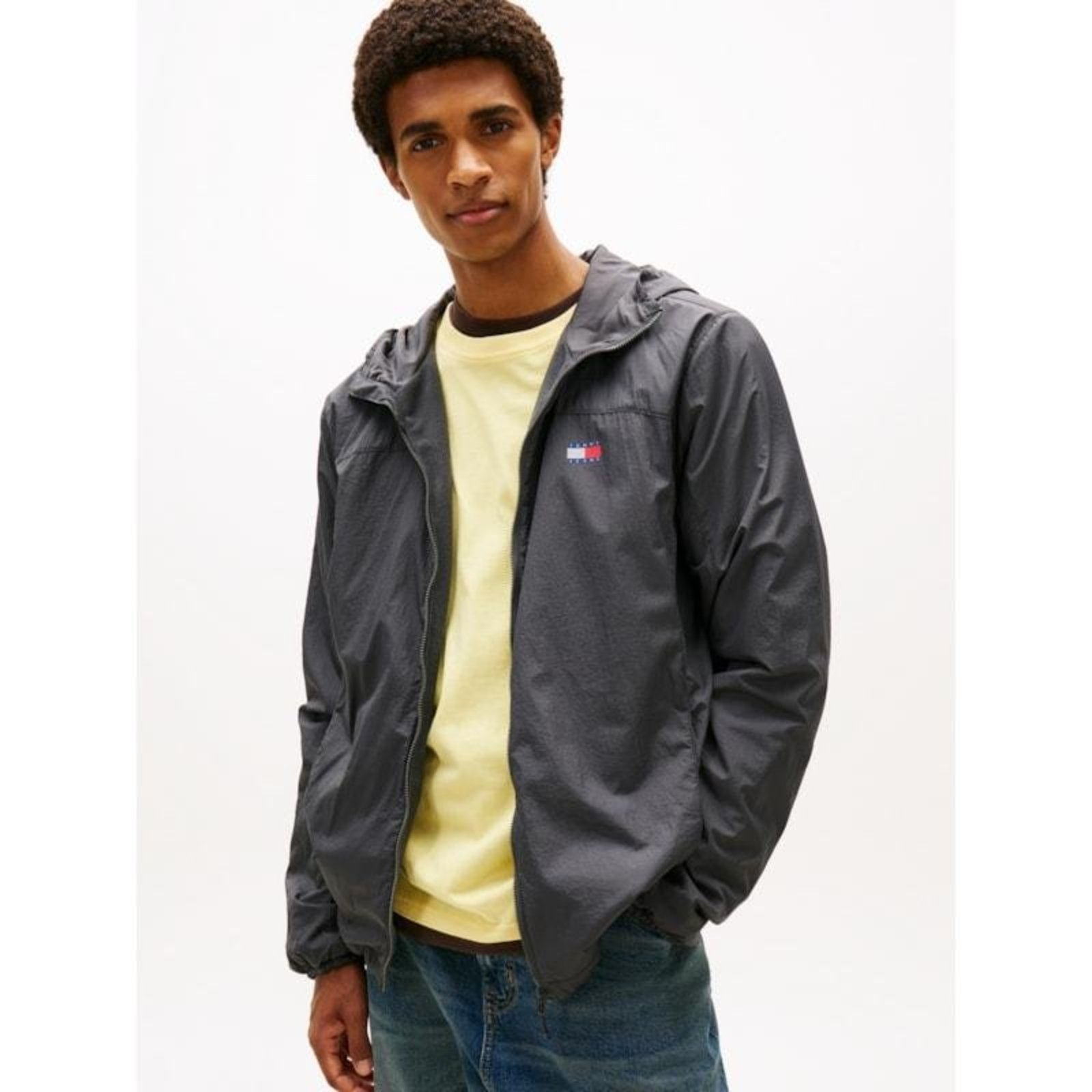Jaqueta Fleece e Logo Refletivo Preto