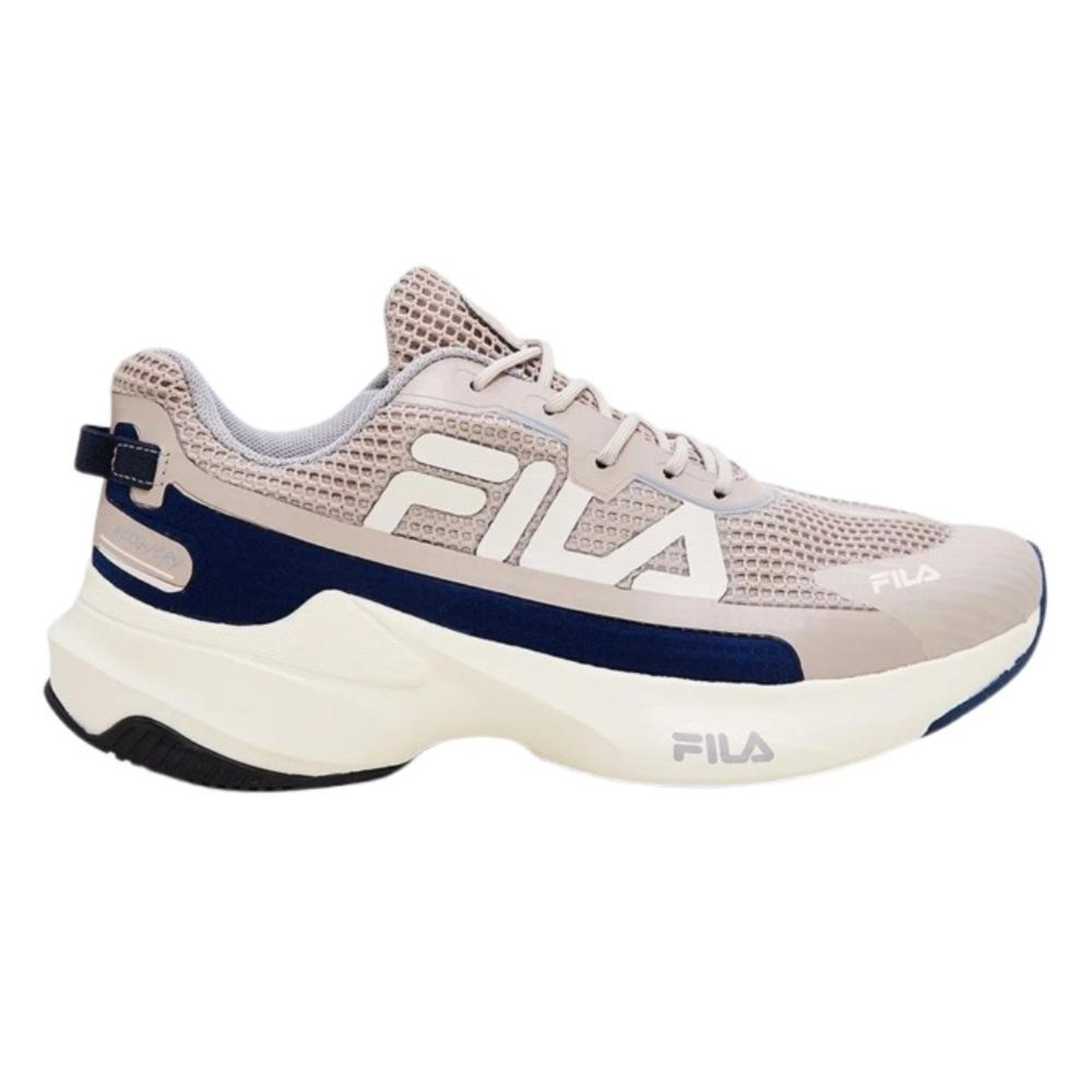 Tênis Fila Recovery Masculino - Castanho/bege/marinho