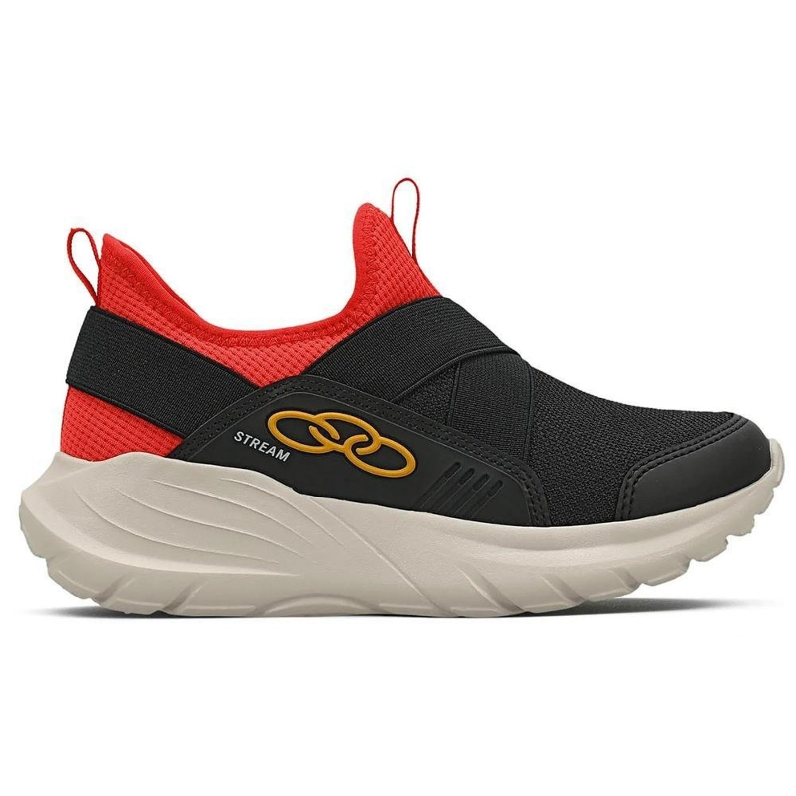 Infantil - Tênis Menino Olympikus Stream Preto/Vermelho 28