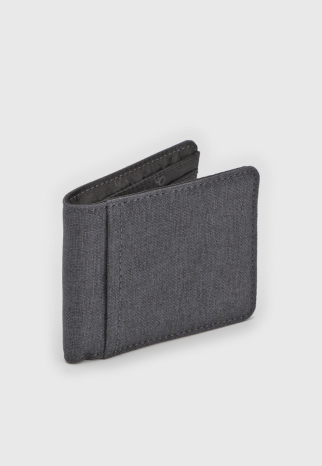 Vista 2 Carteira Oakley Mod B1B Bifold Wallet Grafite cinza Oakley cinza