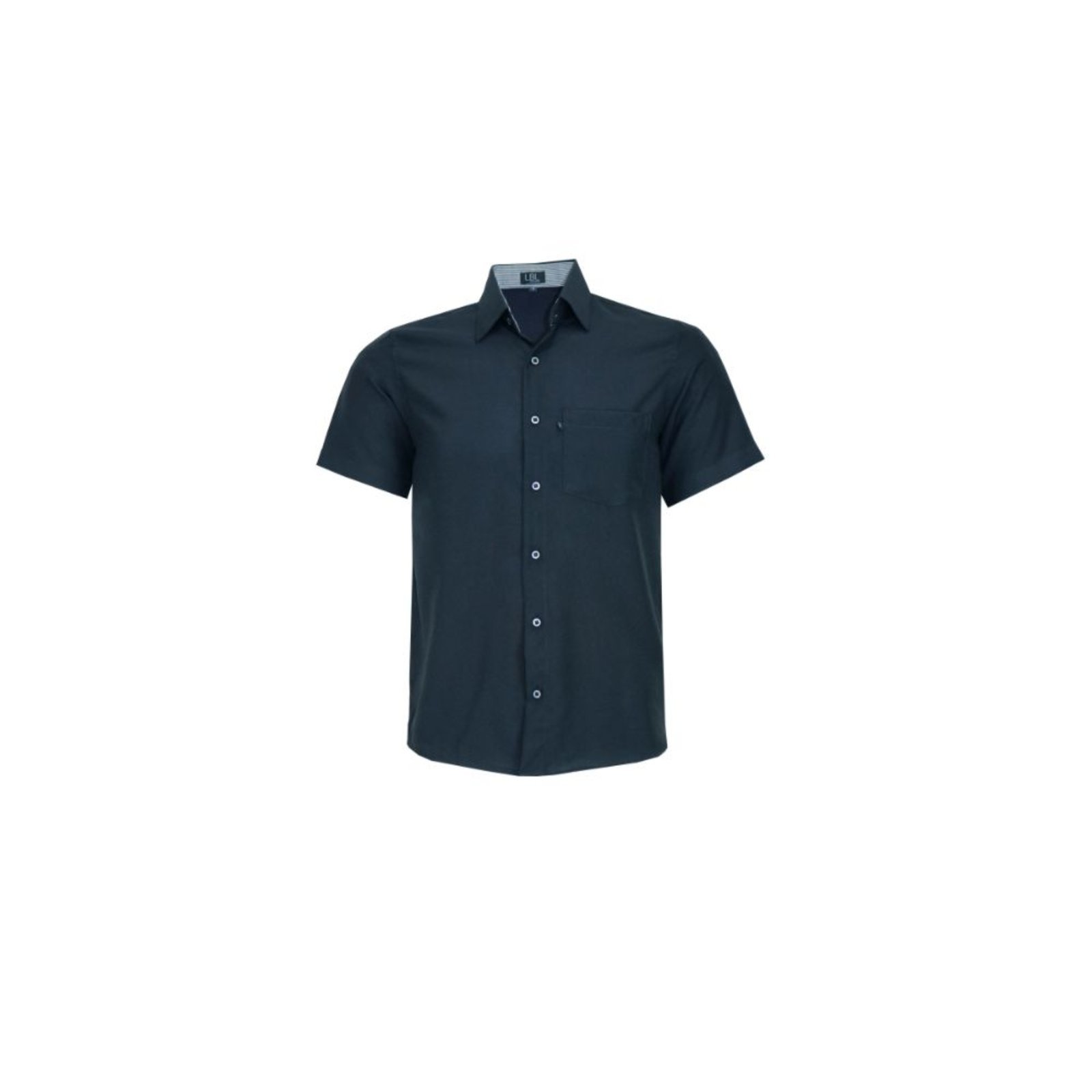 Camisa LBL Manga Curta em Poliéster Comfort Preto 3031