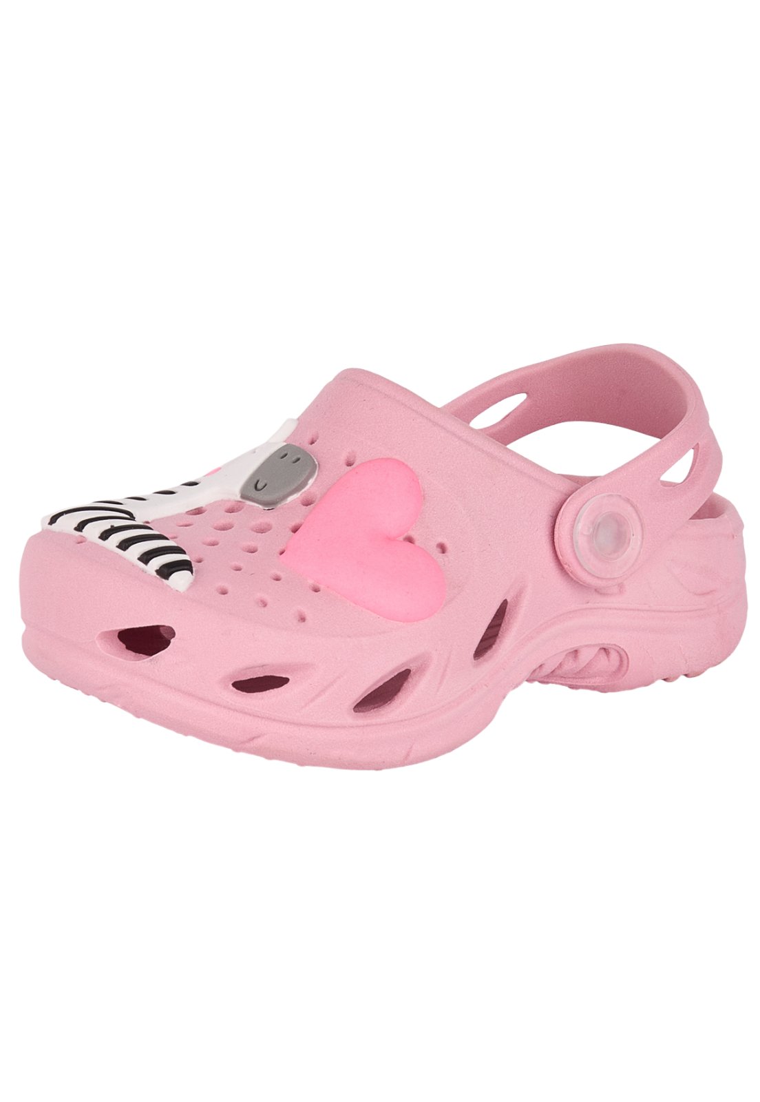 Infantil - Babuche Plugt Menina Zebra Rosa Balé