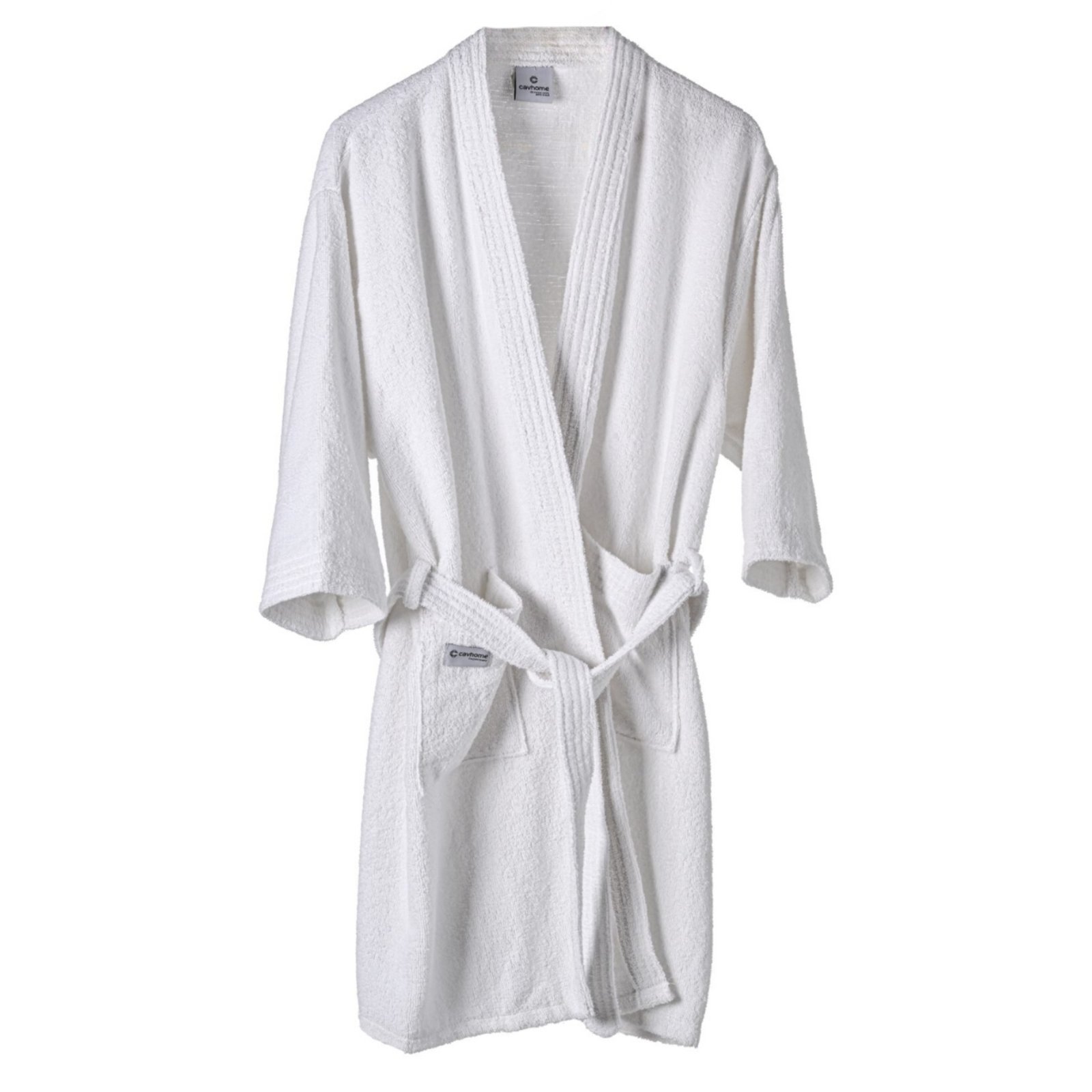 Roupao Adulto Cavhome Atoalhado Liso Branco