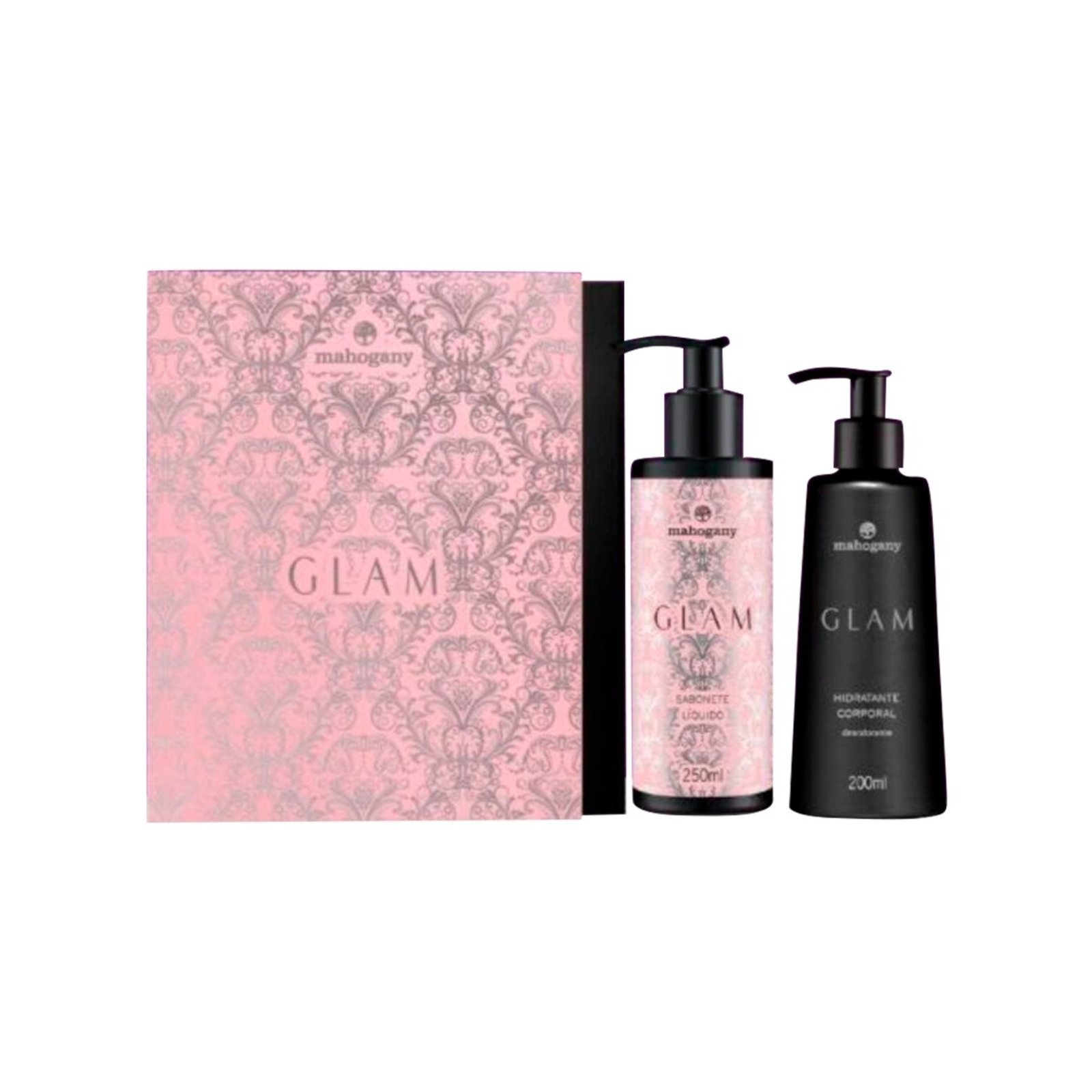 Mahogany Kit Glam Sabonete Liquido 250Ml E Hidratante 200Ml