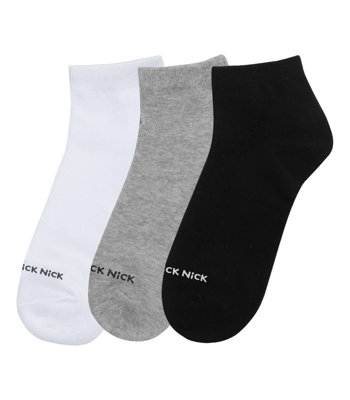 Kit 3 Pares De Meia Cano Curto Lisas Trick Nick Unica
