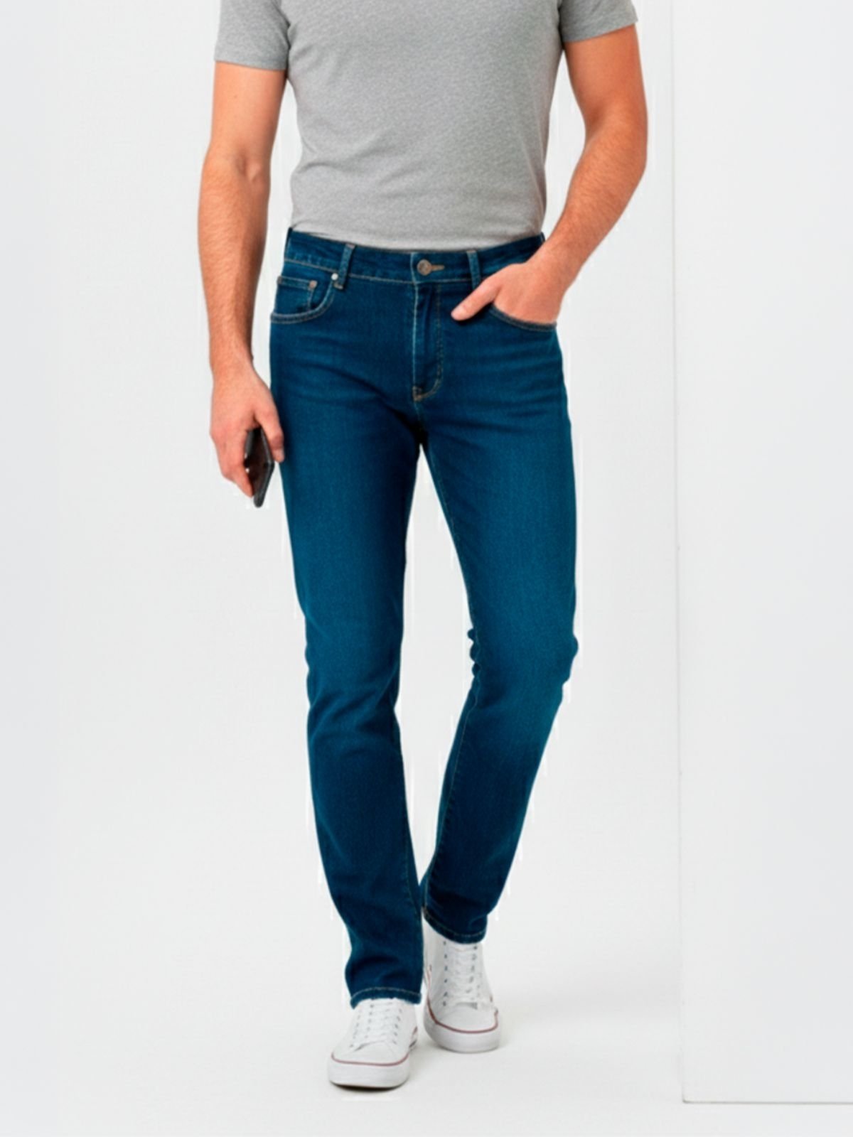 Calça Jeans Skinny Masculina Moda Casual Confortavel