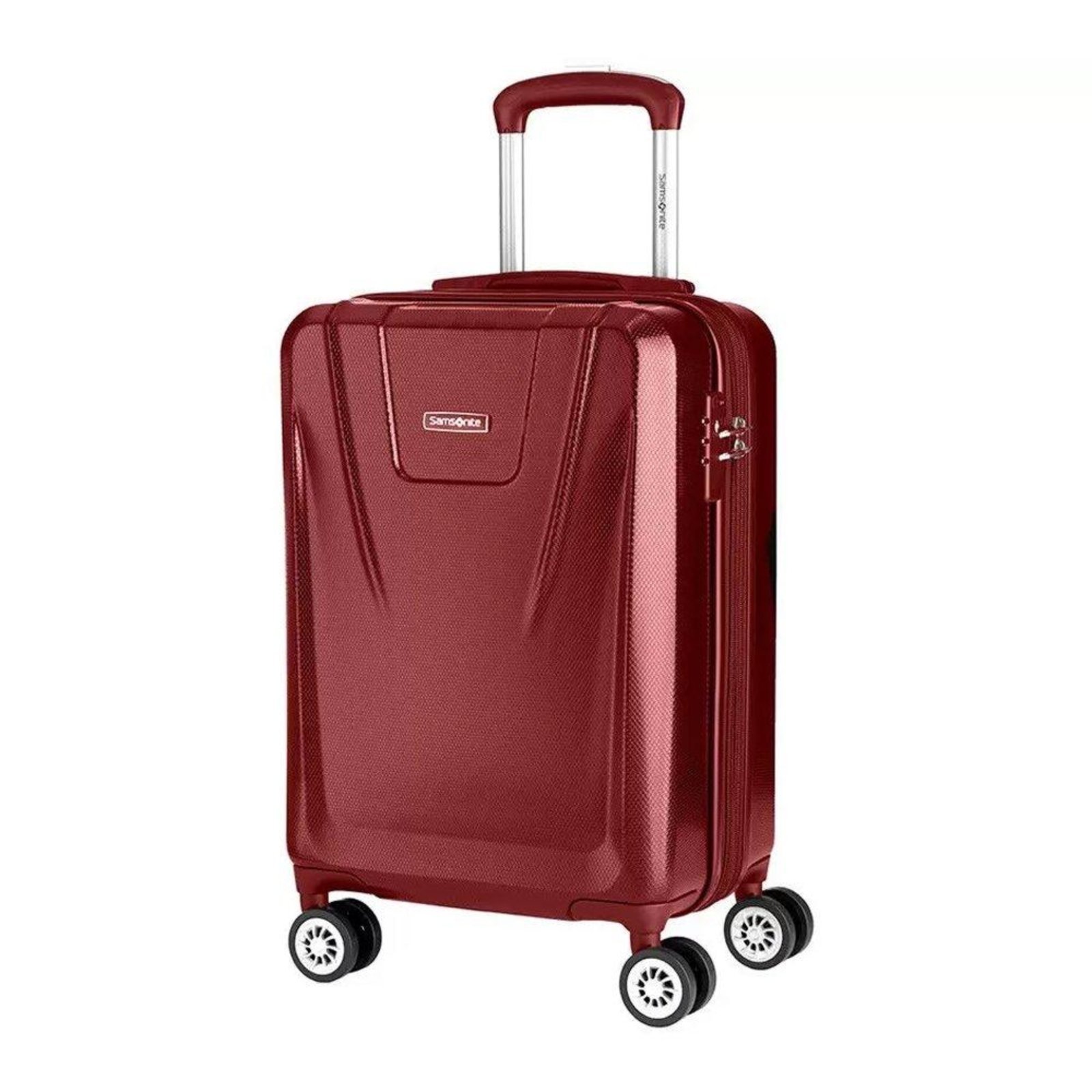 Vista 3 Mala De Viagem Samsonite Derby Pequena Vermelho incolor Samsonite incolor