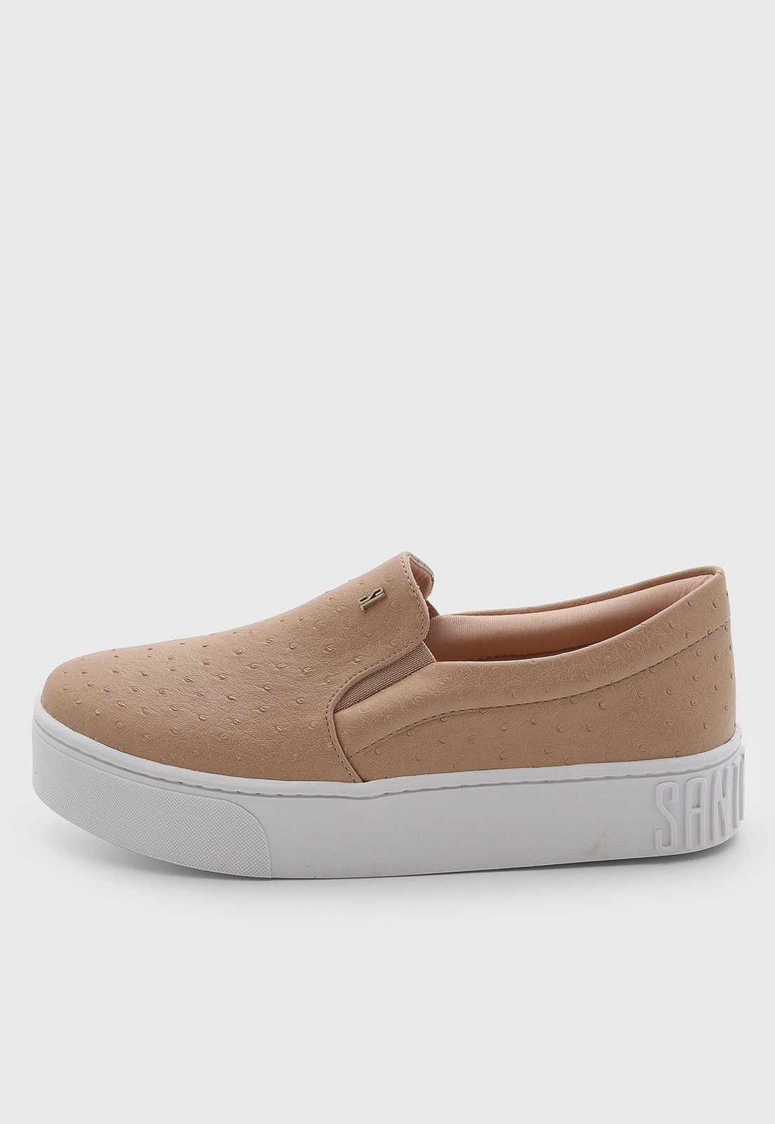 Tênis Feminino Santa Lolla Slip On Nude