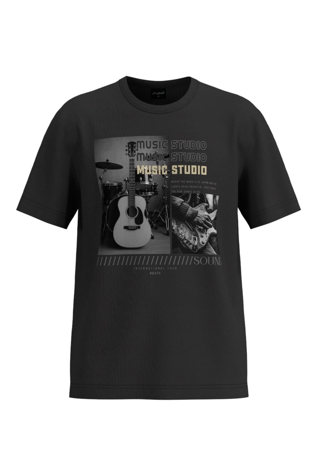 Infantil - Camiseta Juvenil Menino Music Elian Beats Preto