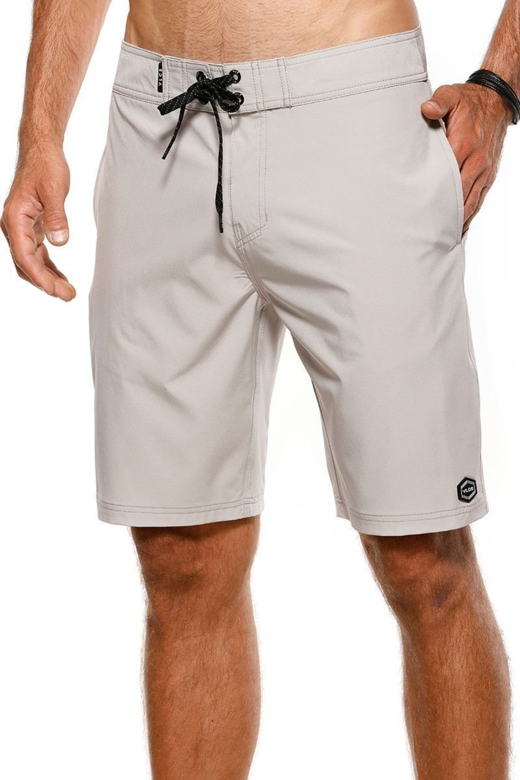 Bermuda Masculina Boardshorts Elastano Cinza VLCS