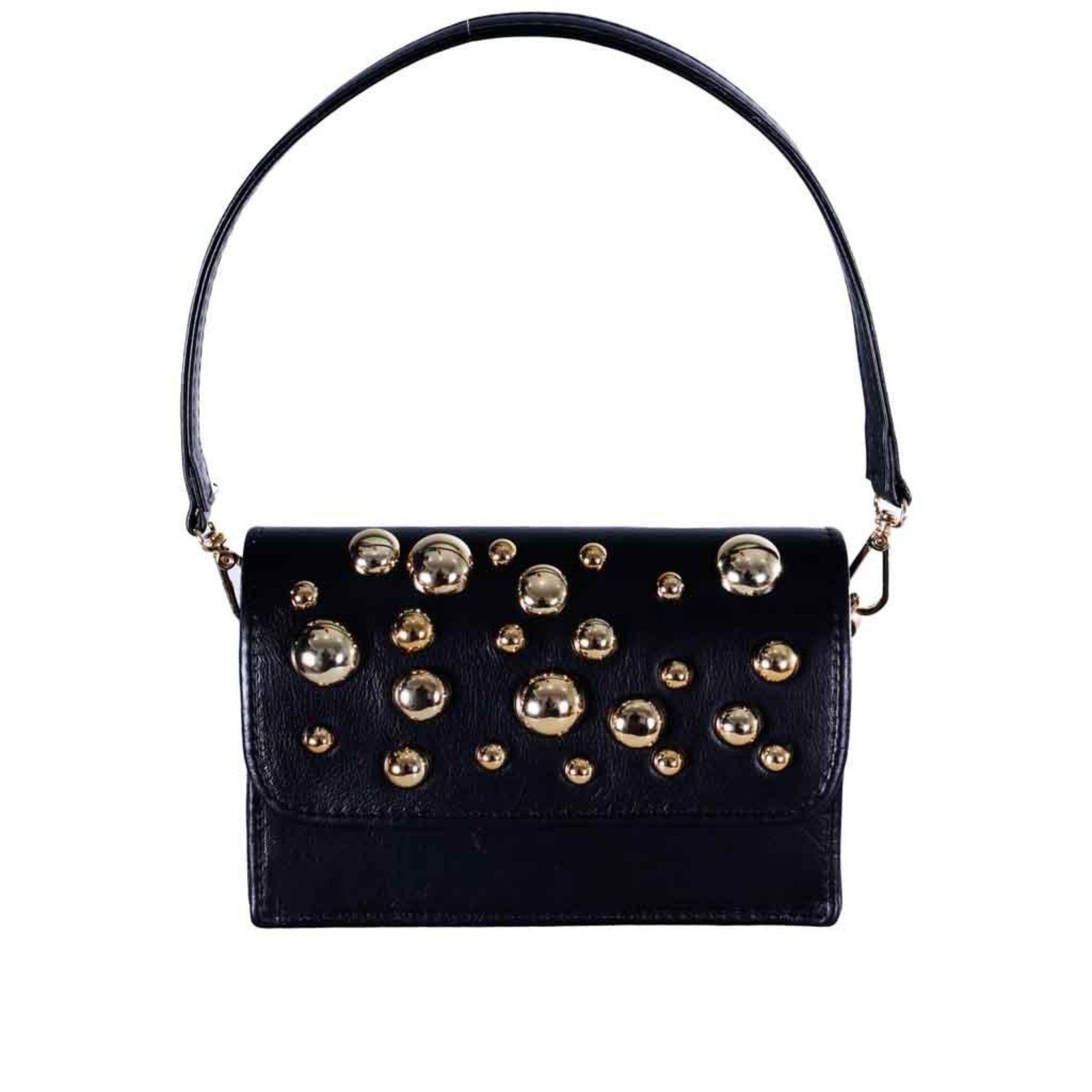 Bolsa Feminina Zariff Cora com Maxi Esferas Preto Incolor