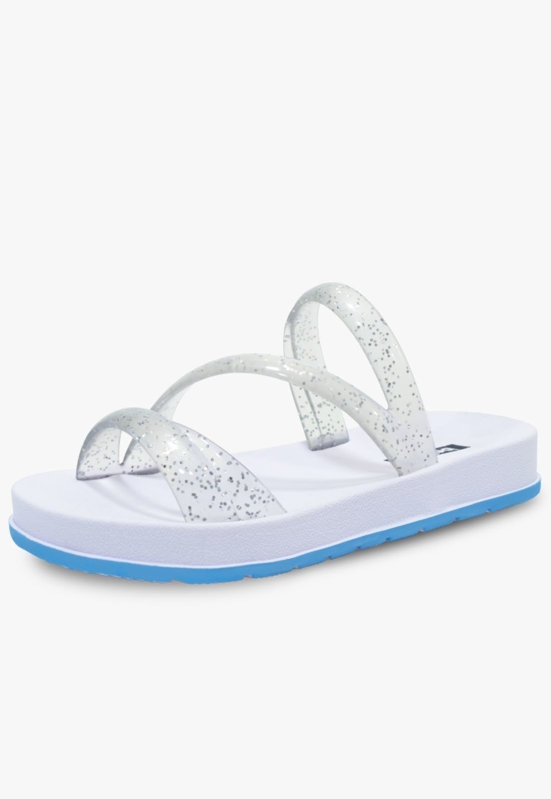 Infantil - Chinelo Pópidi Menina Glitter Prata