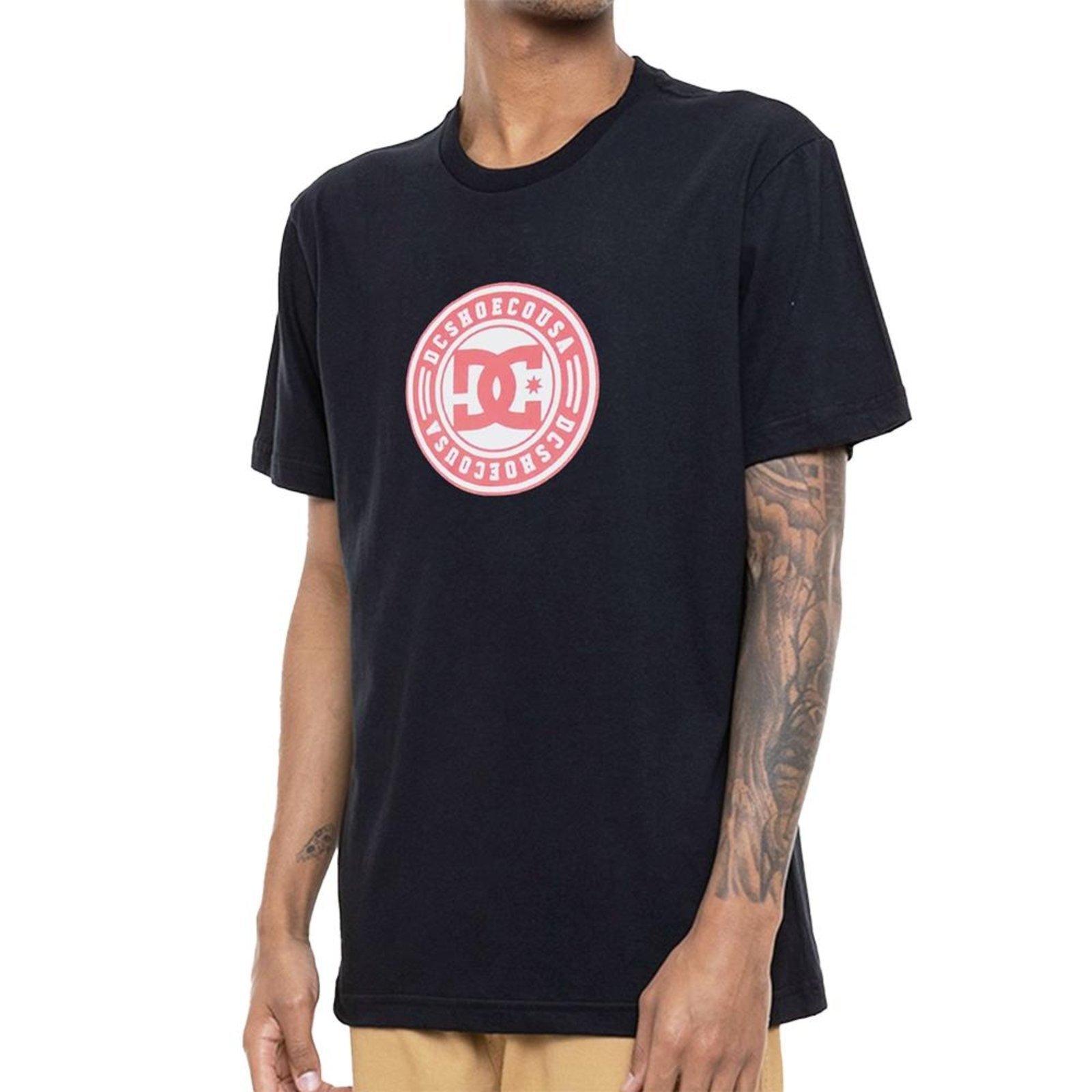 Camiseta DC Shoes VC Paper Clip Patch-M SM23 Masculina Preto
